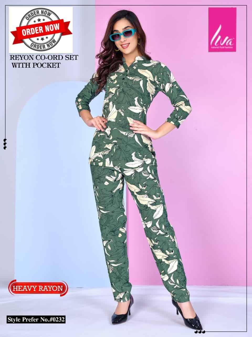 232 By Liva 01 To 06 Series Beautiful Stylish Fancy Colorful Casual Wear & Ethnic Wear Rayon Night Suits At Wholesale Price