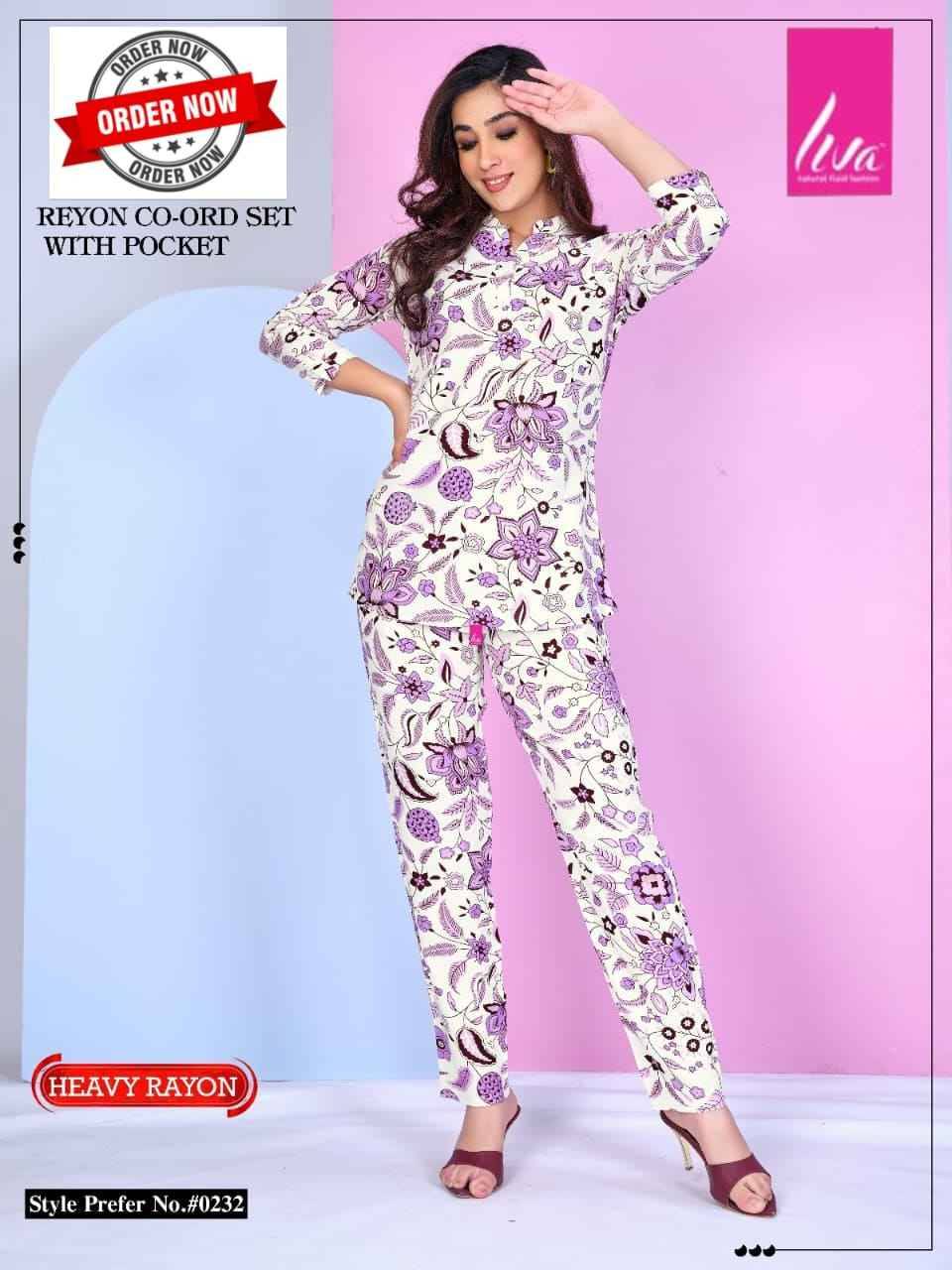 232 By Liva 01 To 06 Series Beautiful Stylish Fancy Colorful Casual Wear & Ethnic Wear Rayon Night Suits At Wholesale Price