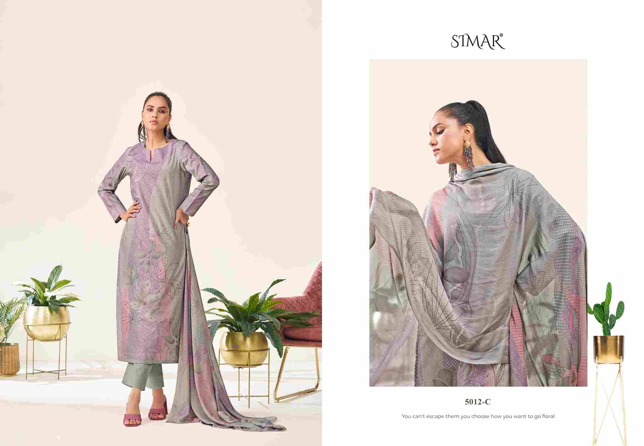 Sunidhi Gold By Simar 5012-A To 5012-D Series Beautiful Festive Suits Stylish Fancy Colorful Casual Wear & Ethnic Wear Pure Lawn Cotton Dresses At Wholesale Price