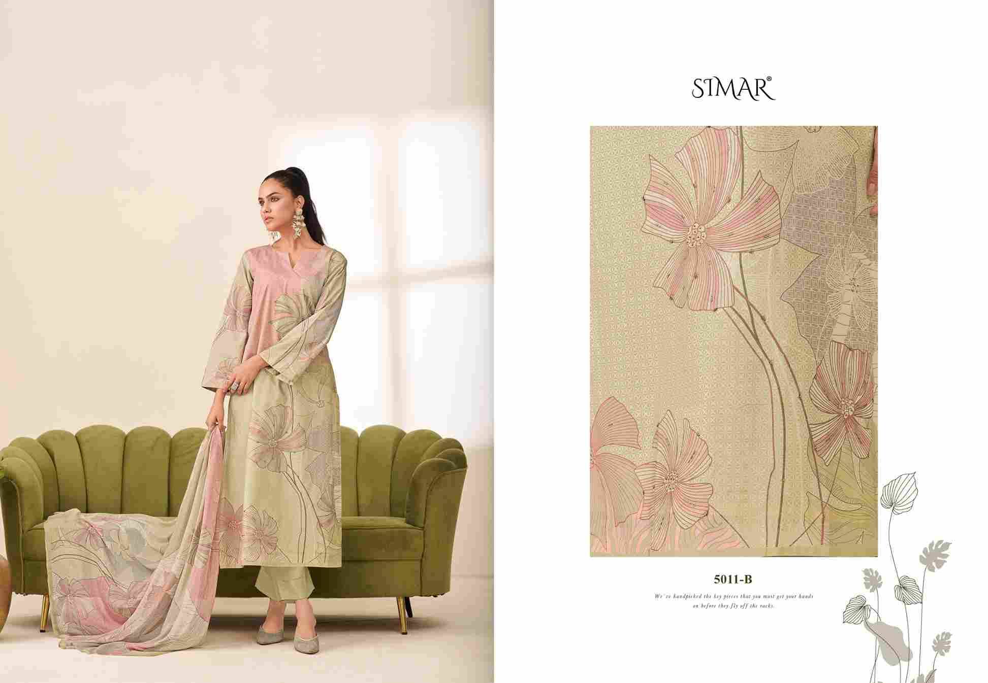 Sunidhi Prime By Simar 5011-A To 5011-D Series Beautiful Festive Suits Stylish Fancy Colorful Casual Wear & Ethnic Wear Pure Lawn Cotton Dresses At Wholesale Price