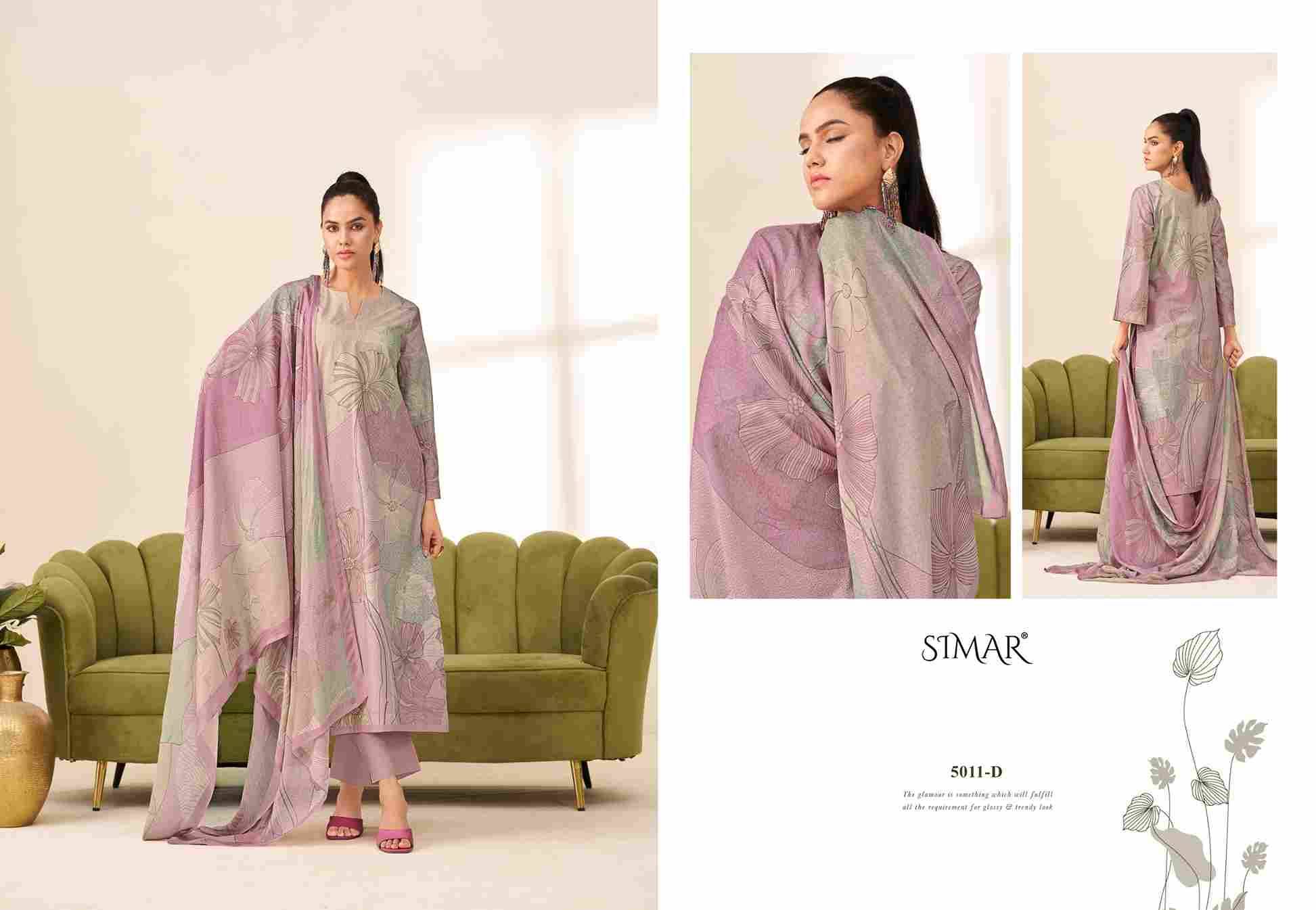 Sunidhi Prime By Simar 5011-A To 5011-D Series Beautiful Festive Suits Stylish Fancy Colorful Casual Wear & Ethnic Wear Pure Lawn Cotton Dresses At Wholesale Price
