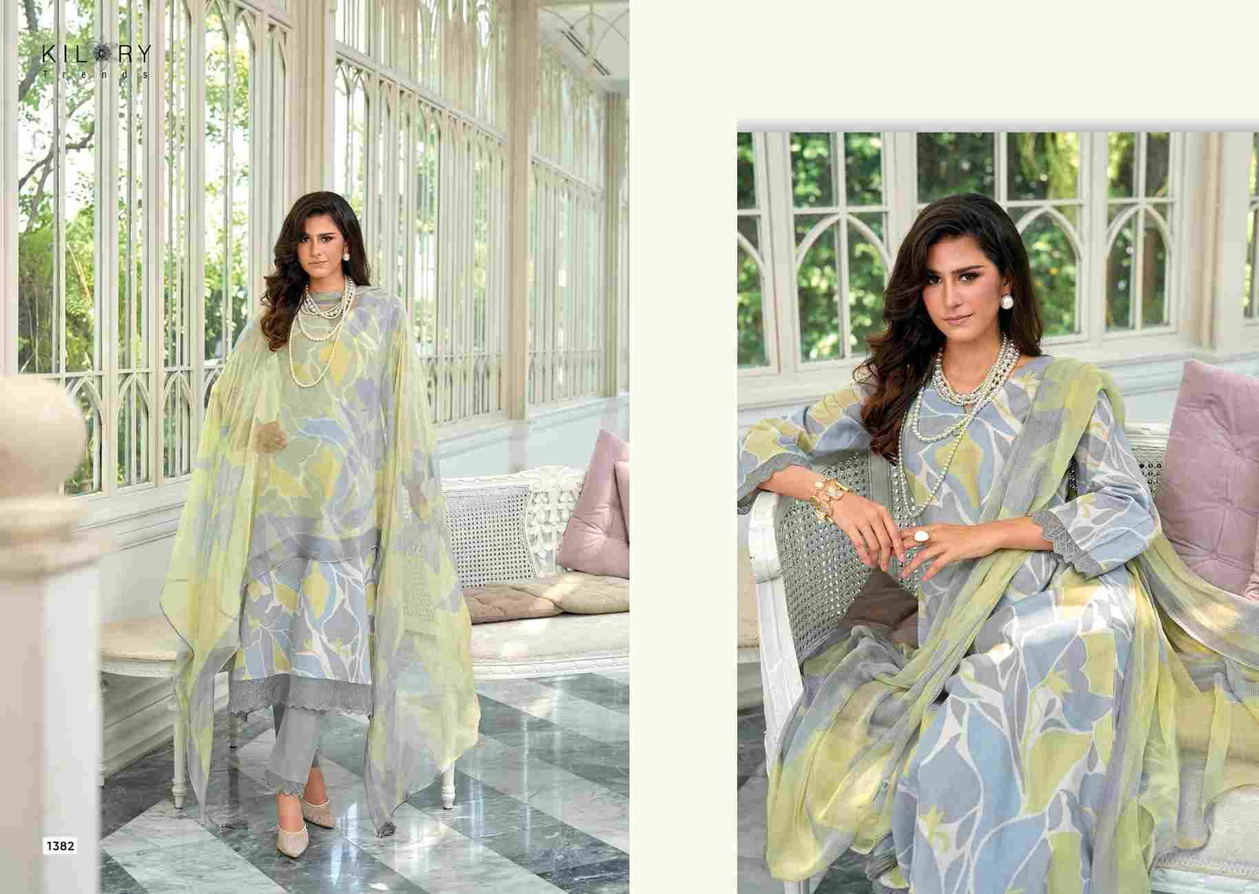 Scarlet By Kilory 1381 To 1384 Series Beautiful Festive Suits Colorful Stylish Fancy Casual Wear & Ethnic Wear Pure Lawn Cotton Dresses At Wholesale Price