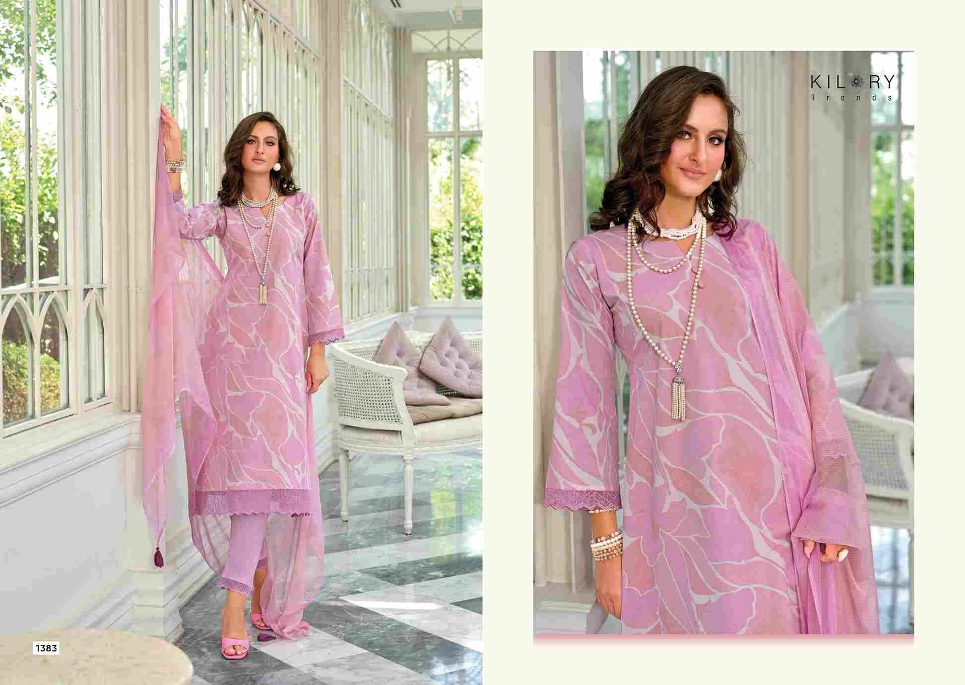 Scarlet By Kilory 1381 To 1384 Series Beautiful Festive Suits Colorful Stylish Fancy Casual Wear & Ethnic Wear Pure Lawn Cotton Dresses At Wholesale Price