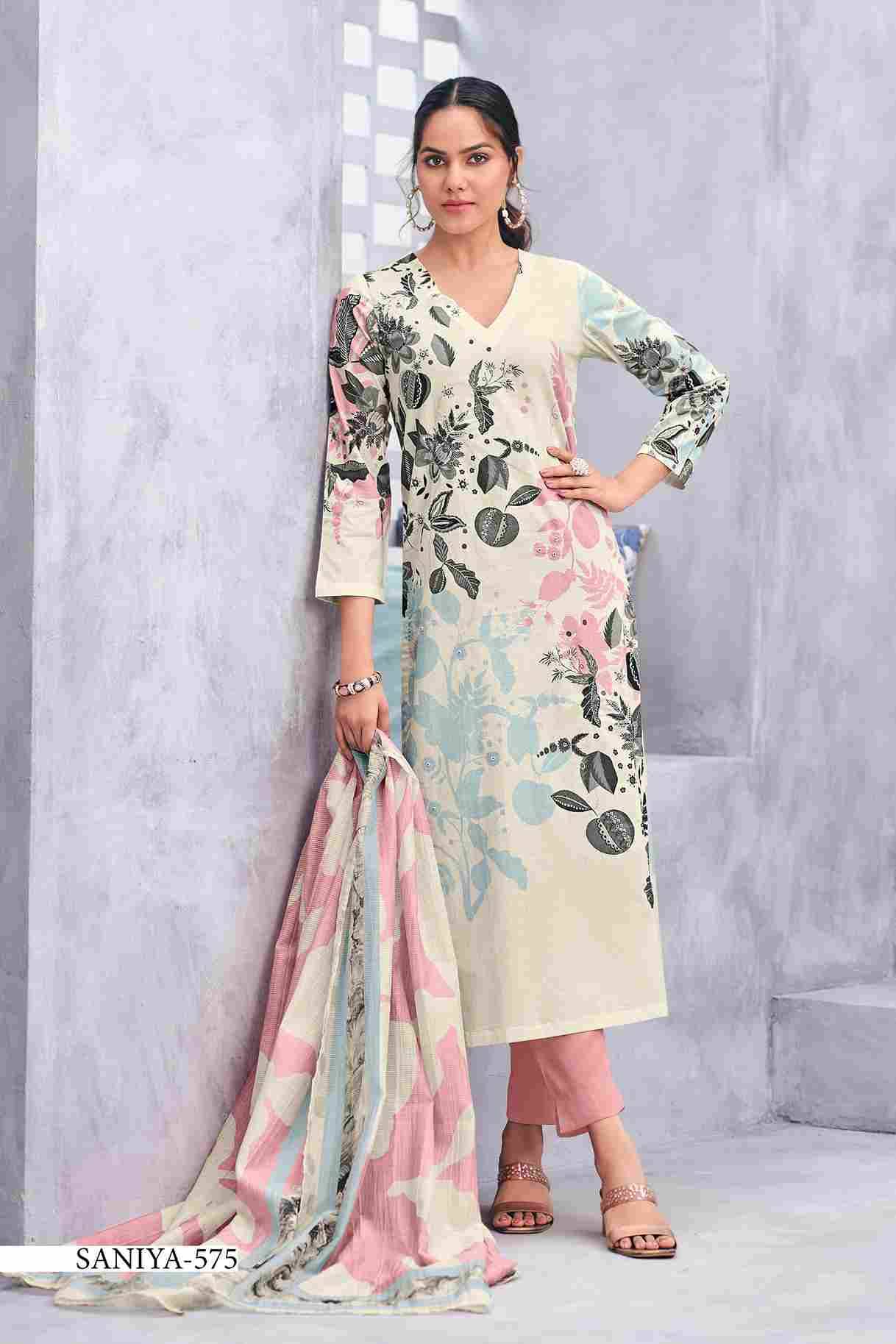 Sanya By T And M Designer Studio Beautiful Festive Suits Colorful Stylish Fancy Casual Wear & Ethnic Wear Pure Lawn Cotton Dresses At Wholesale Price