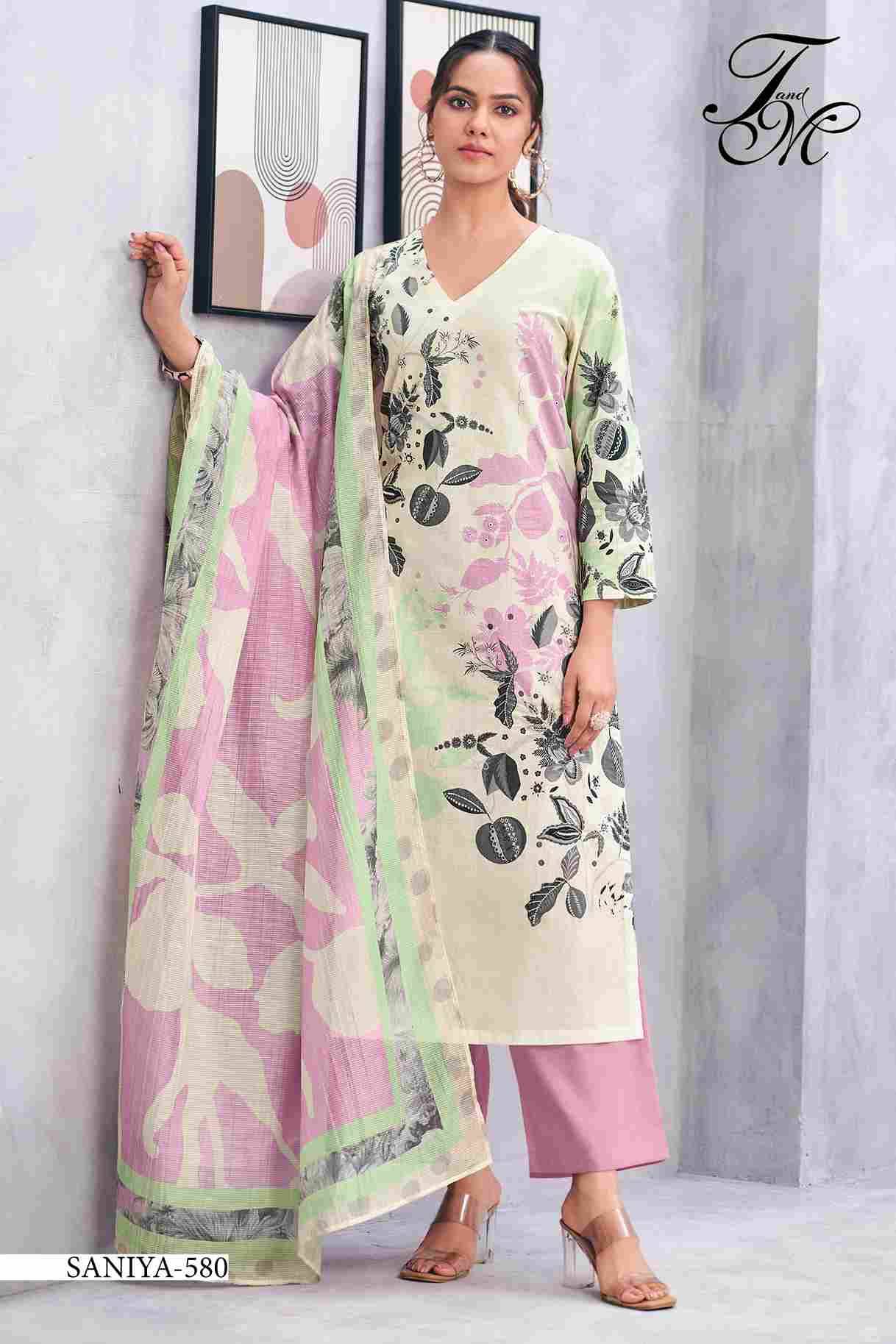 Sanya By T And M Designer Studio Beautiful Festive Suits Colorful Stylish Fancy Casual Wear & Ethnic Wear Pure Lawn Cotton Dresses At Wholesale Price