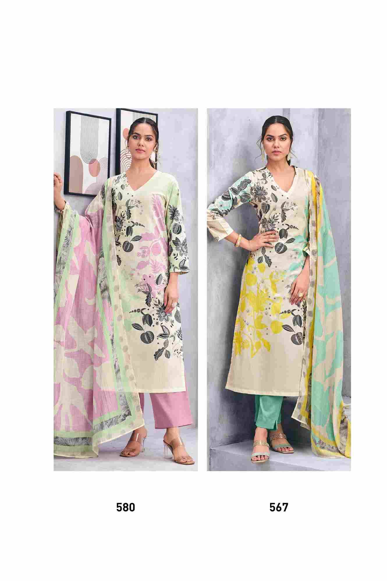Sanya By T And M Designer Studio Beautiful Festive Suits Colorful Stylish Fancy Casual Wear & Ethnic Wear Pure Lawn Cotton Dresses At Wholesale Price