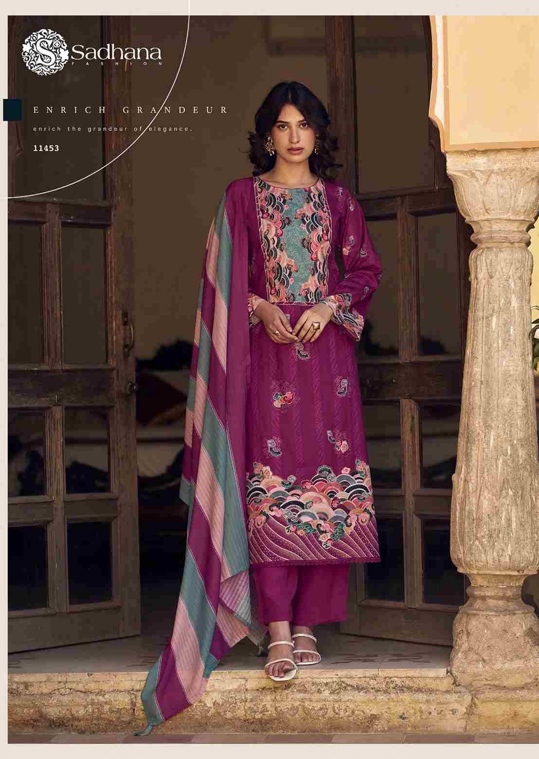 Sol By Sadhana Fashion 11452 To 11457 Series Designer Festive Suits Beautiful Fancy Stylish Colorful Party Wear & Occasional Wear Pure Lawn Cotton Print Dresses At Wholesale Price