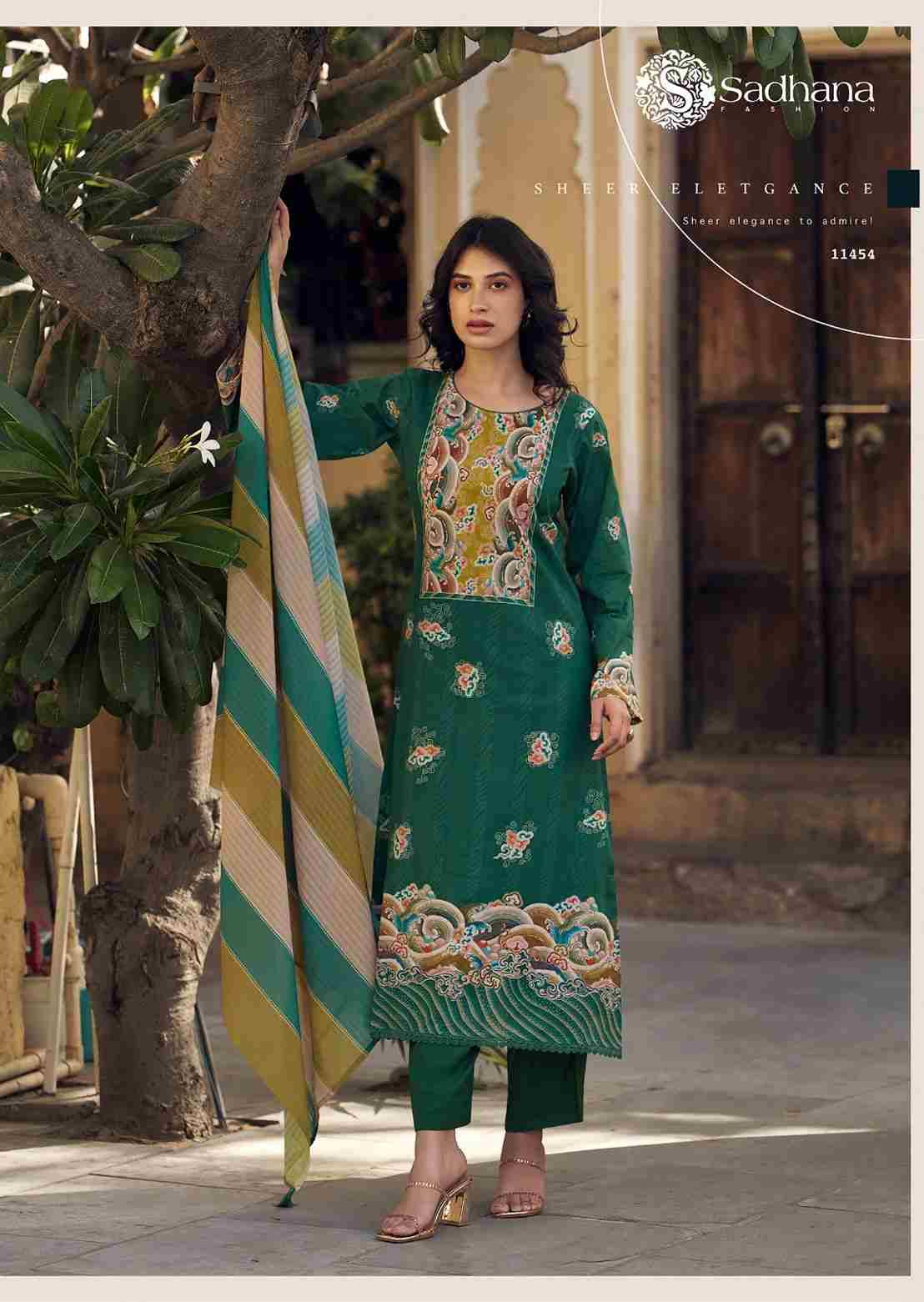 Sol By Sadhana Fashion 11452 To 11457 Series Designer Festive Suits Beautiful Fancy Stylish Colorful Party Wear & Occasional Wear Pure Lawn Cotton Print Dresses At Wholesale Price