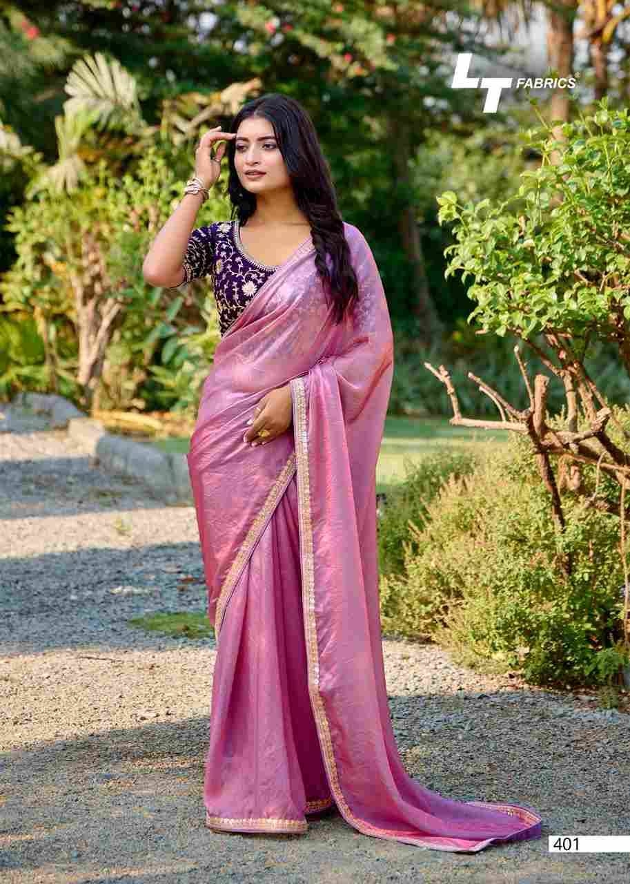 Magnolia Vol-4 By LT Fabrics 401 To 406 Series Indian Traditional Wear Collection Beautiful Stylish Fancy Colorful Party Wear & Occasional Wear Malai Silk Sarees At Wholesale Price