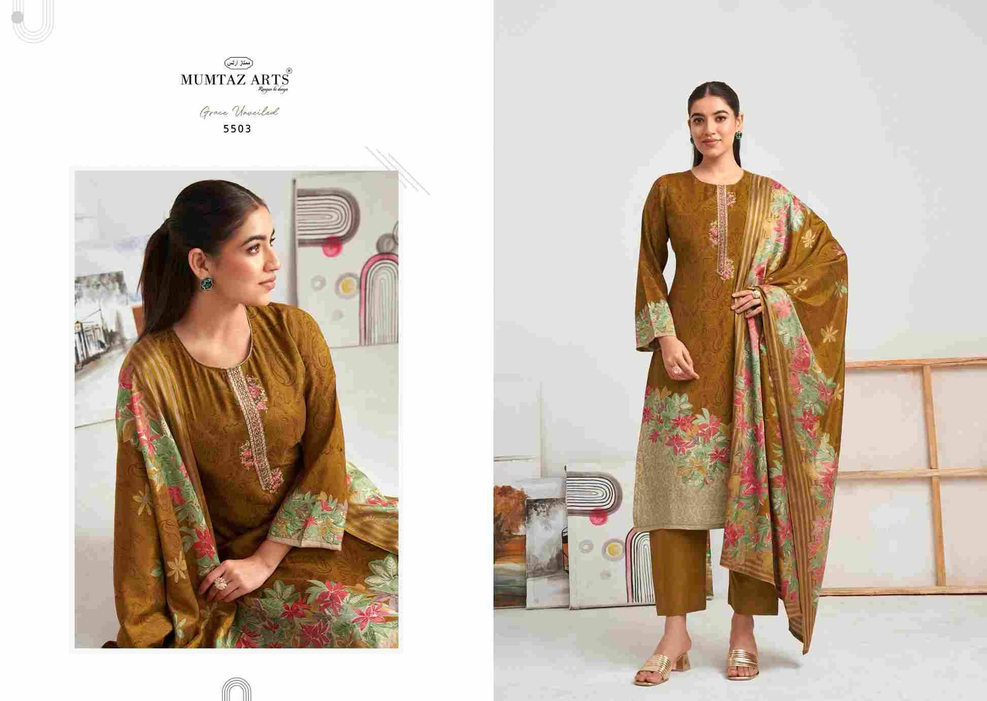 Hafiza By Mumtaz Arts 5501 To 5504 Series Beautiful Festive Suits Colorful Stylish Fancy Casual Wear & Ethnic Wear Pure Viscose Muslin Print Dresses At Wholesale Price