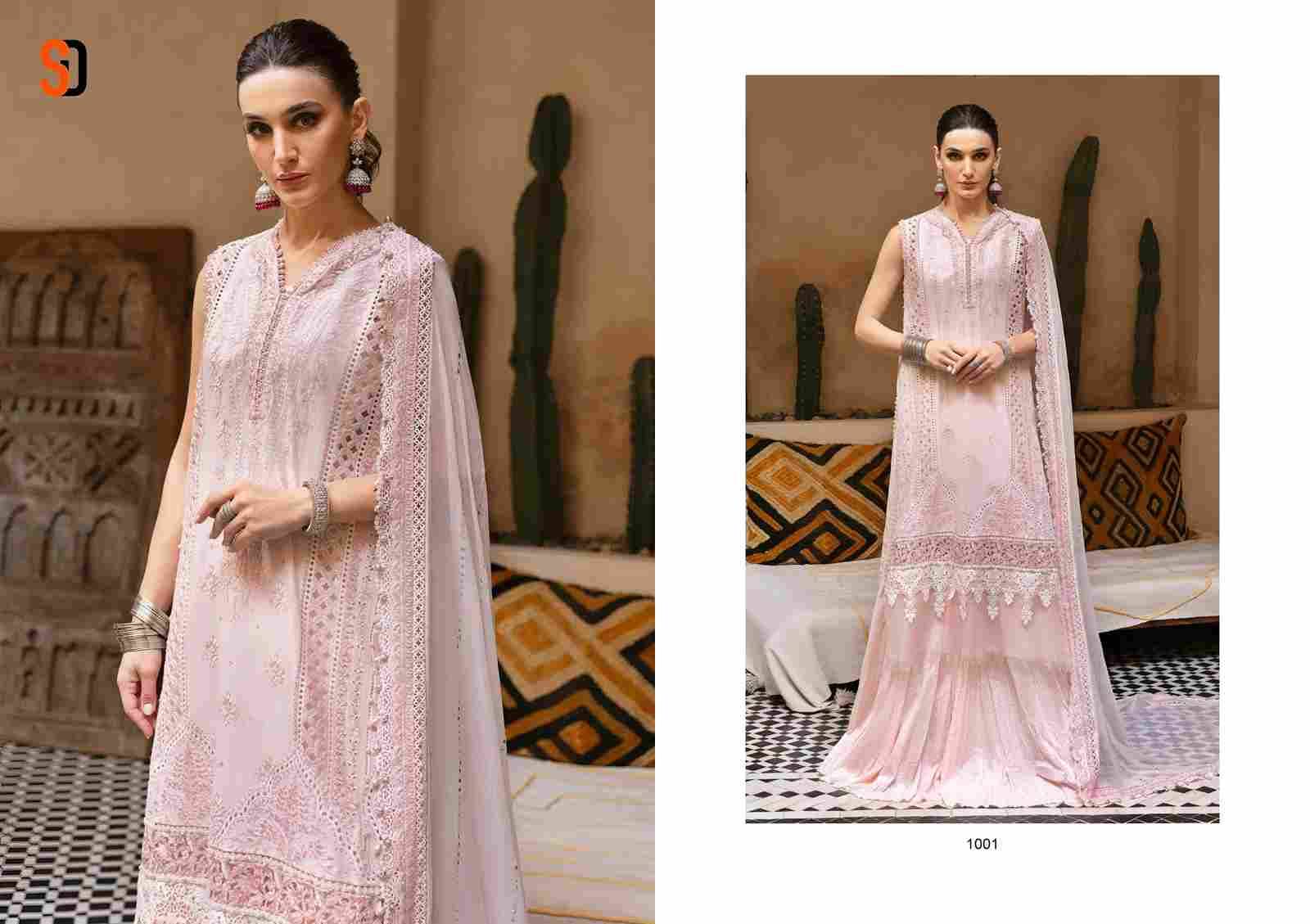 Maria-B Lawn By Shraddha Designer 1001 To 1008 Series Designer Pakistani Suits Beautiful Stylish Fancy Colorful Party Wear & Occasional Wear Pure Cotton Embroidered Dresses At Wholesale Price