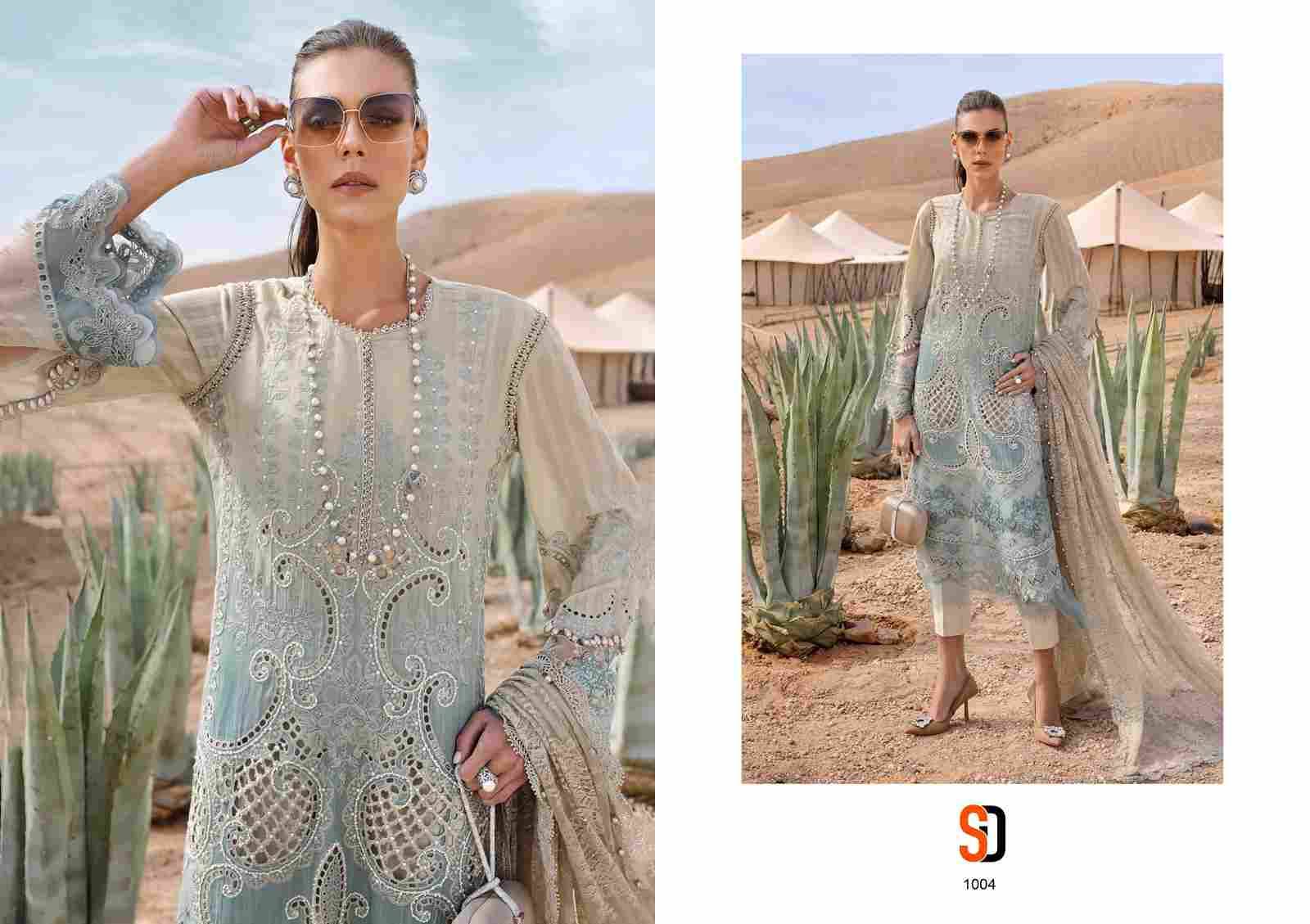 Maria-B Lawn By Shraddha Designer 1001 To 1008 Series Designer Pakistani Suits Beautiful Stylish Fancy Colorful Party Wear & Occasional Wear Pure Cotton Embroidered Dresses At Wholesale Price