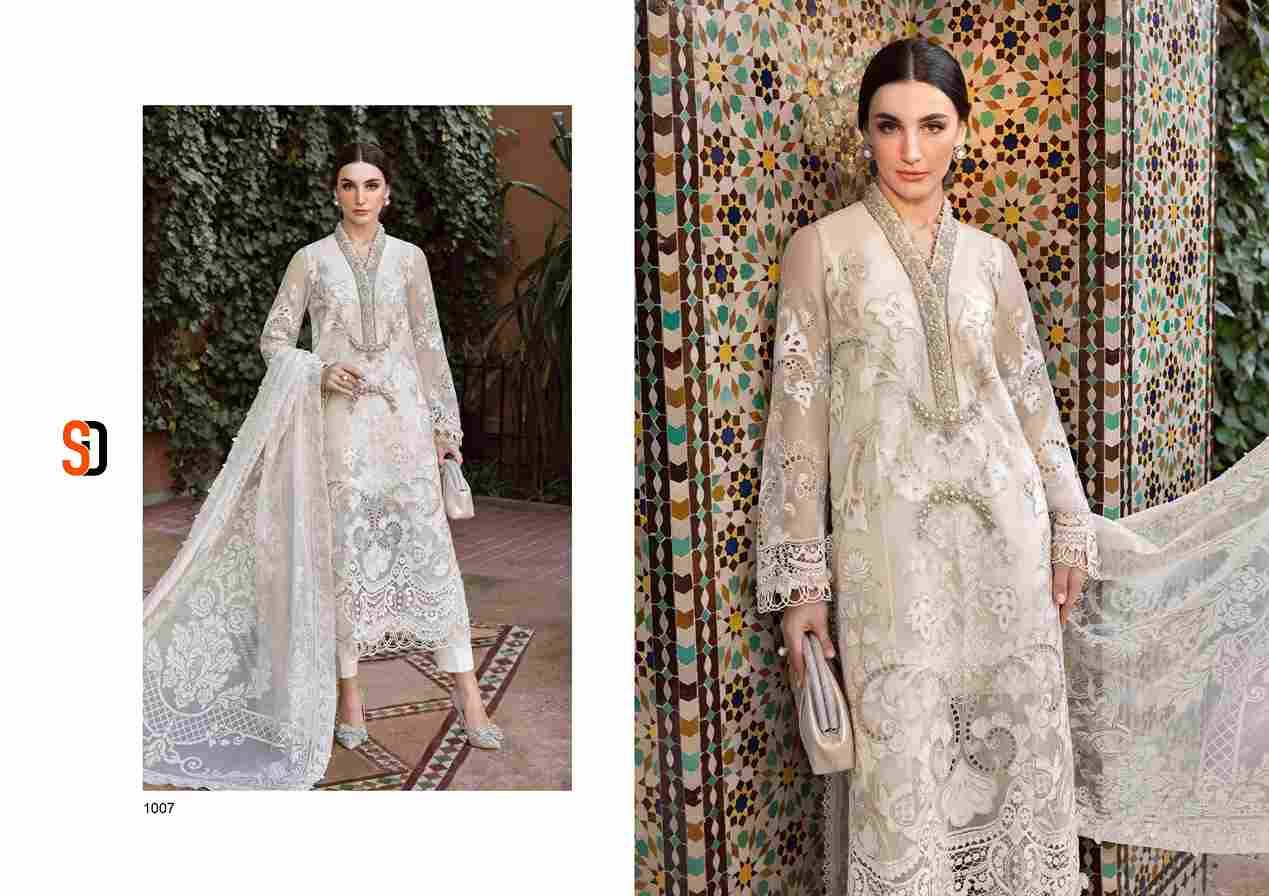 Maria-B Lawn By Shraddha Designer 1001 To 1008 Series Designer Pakistani Suits Beautiful Stylish Fancy Colorful Party Wear & Occasional Wear Pure Cotton Embroidered Dresses At Wholesale Price