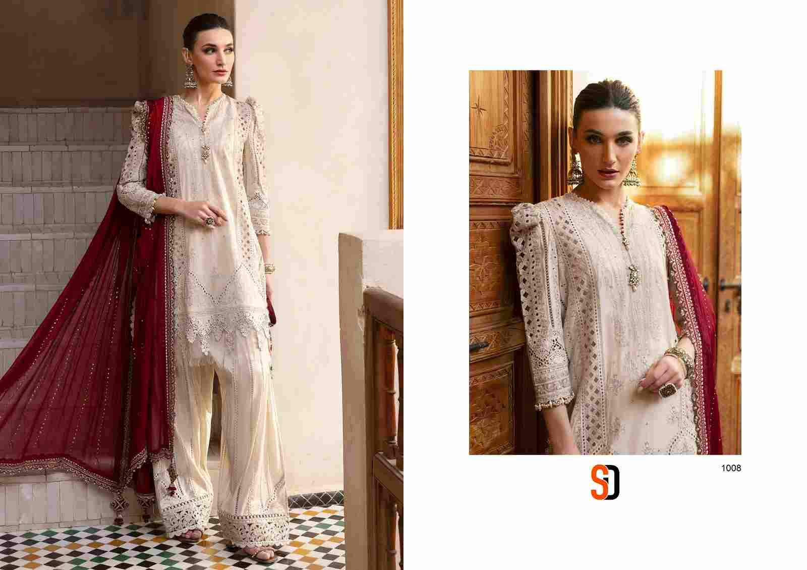 Maria-B Lawn By Shraddha Designer 1001 To 1008 Series Designer Pakistani Suits Beautiful Stylish Fancy Colorful Party Wear & Occasional Wear Pure Cotton Embroidered Dresses At Wholesale Price