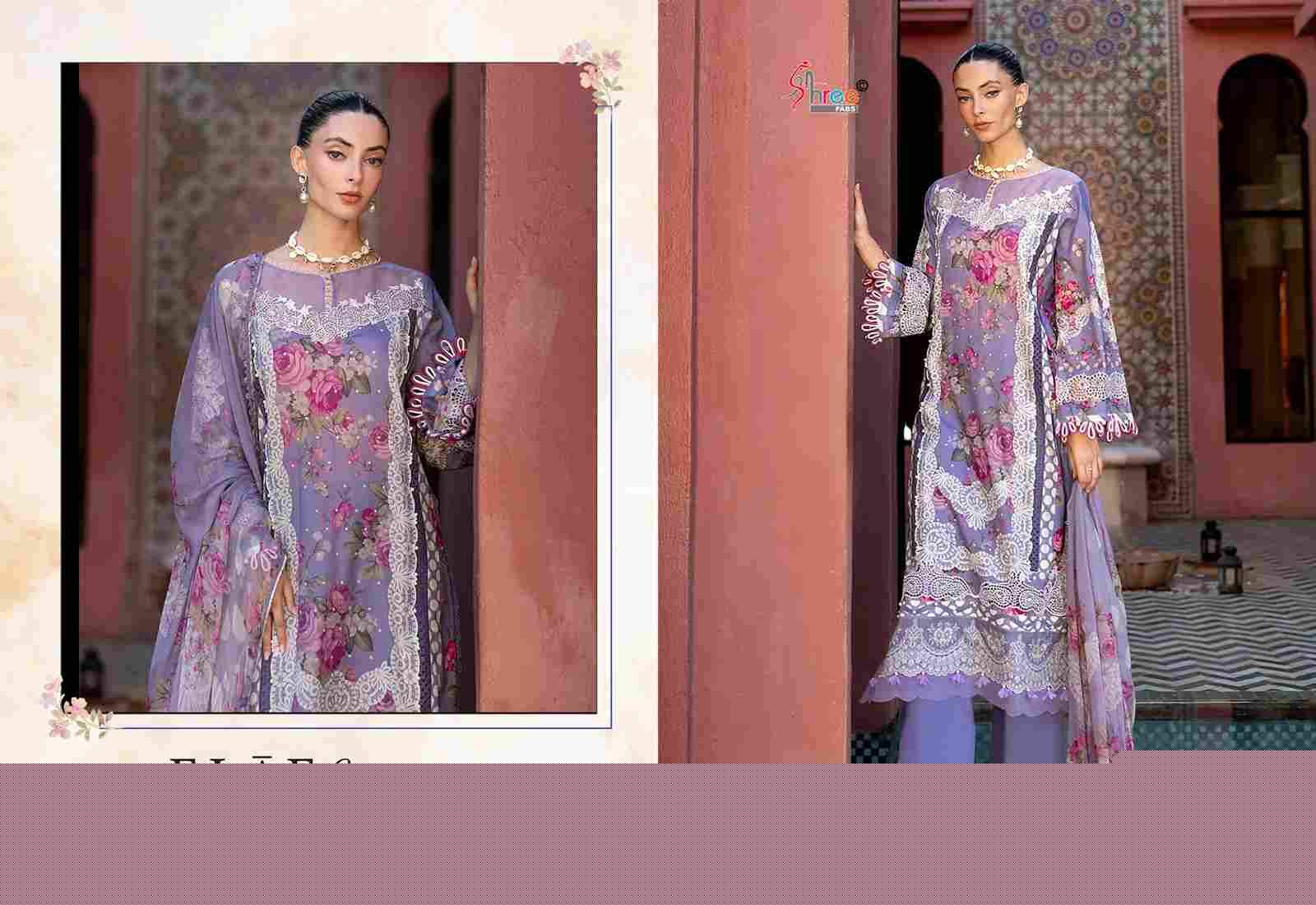 Elaf Signature Vol-1 By Shree Fabs 3886 To 3891 Series Beautiful Pakistani Suits Colorful Stylish Fancy Casual Wear & Ethnic Wear Pure Lawn Cotton Print Dresses At Wholesale Price