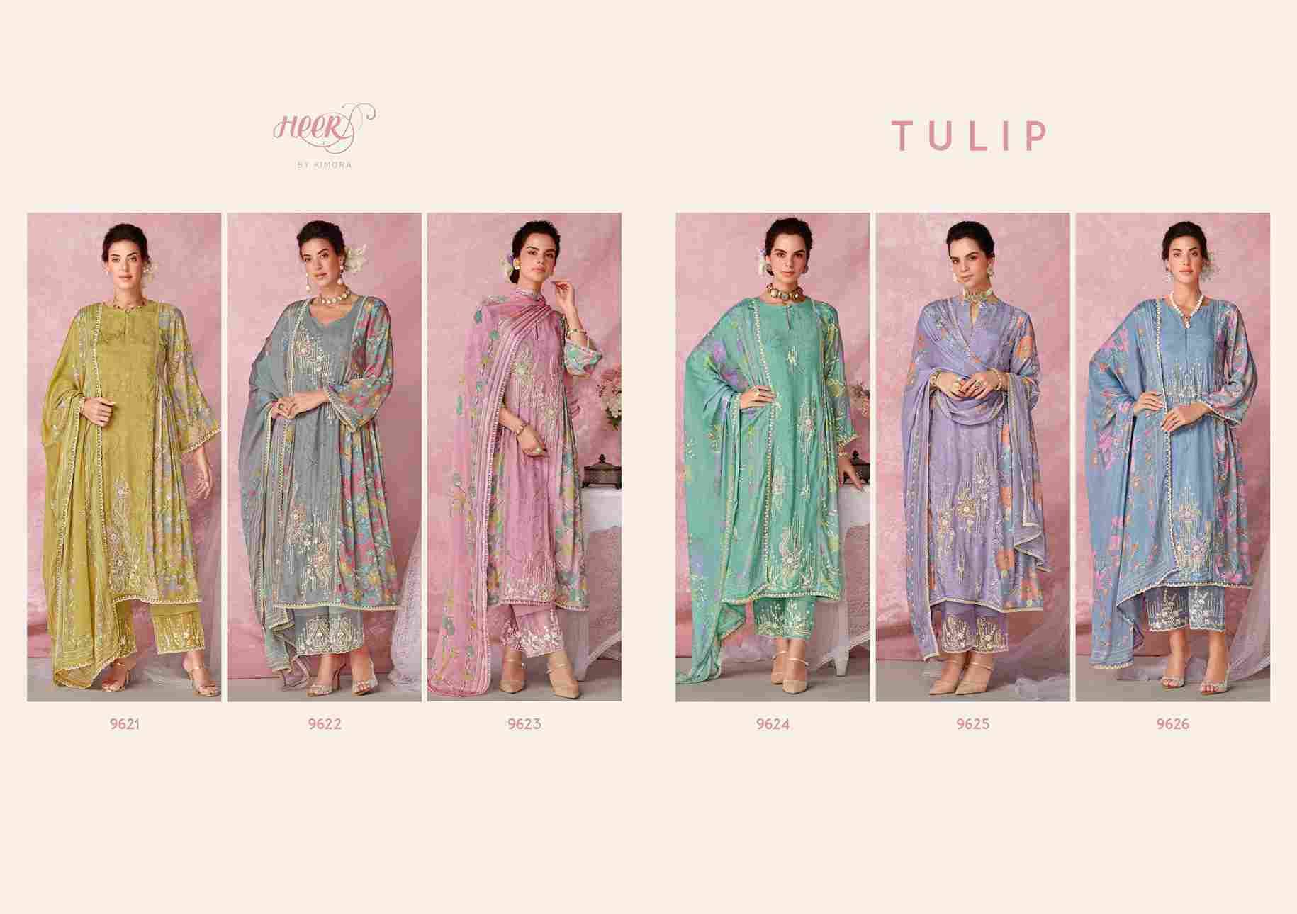Tulip By Kimora Fashion 9621 To 9626 Series Designer Festive Suits Collection Beautiful Stylish Fancy Colorful Party Wear & Occasional Wear Pure Muslin Dresses At Wholesale Price