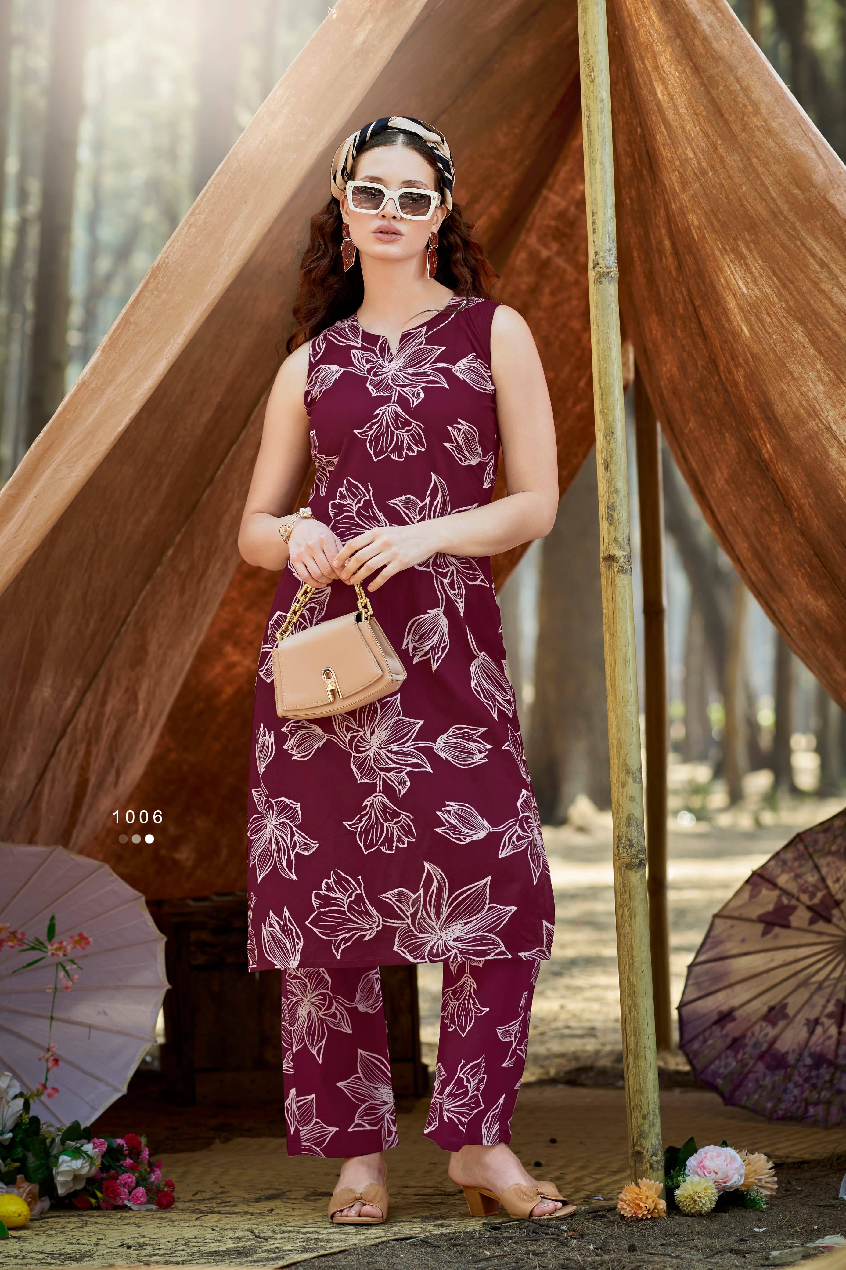 Summer Threads Vol-2 By Ossm 1001 To 1006 Series Designer Stylish Fancy Colorful Beautiful Party Wear & Ethnic Wear Collection Premium Cotton Co-Ords At Wholesale Price