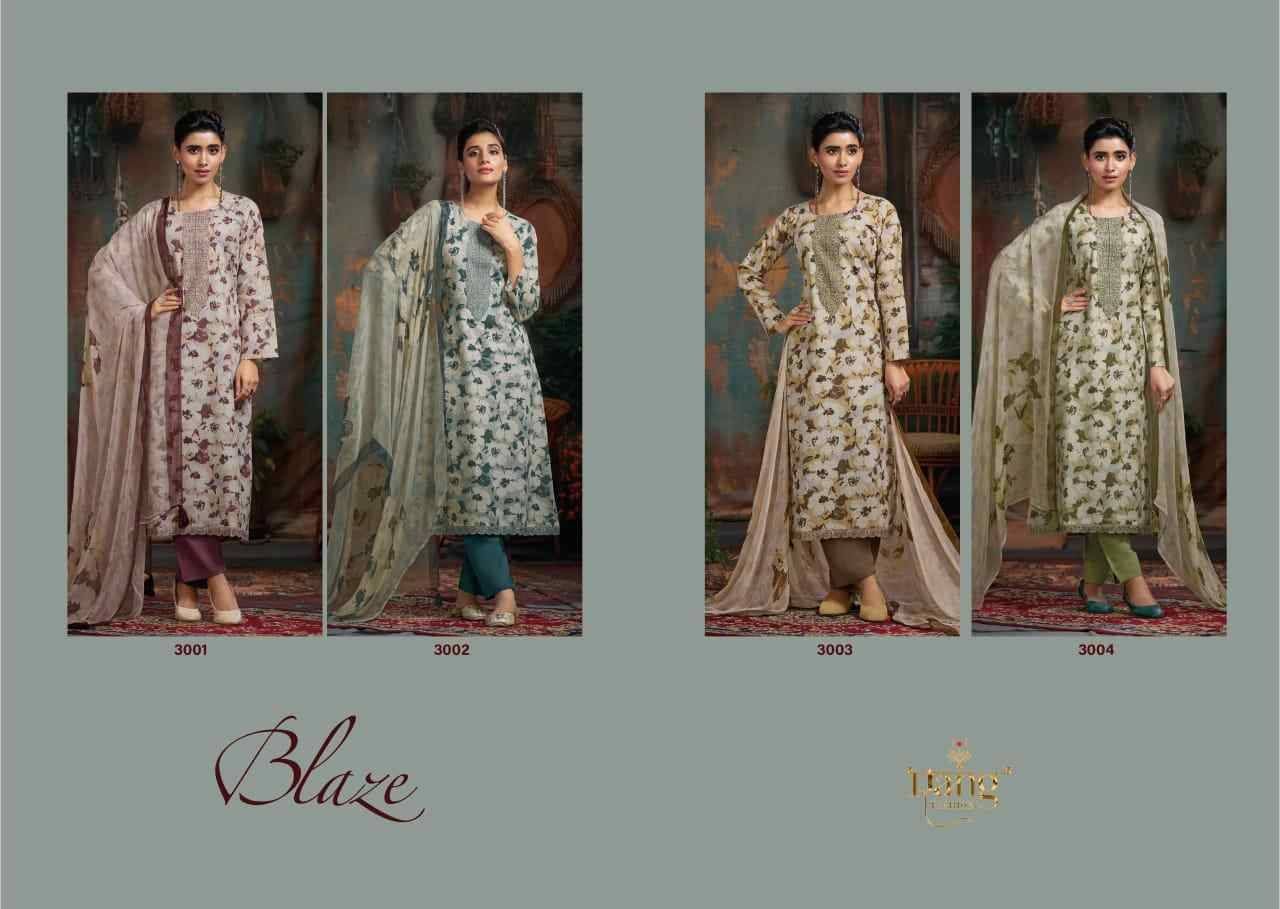 Blaze By Rang Fashion 3001 To 3004 Series Beautiful Stylish Festive Suits Fancy Colorful Casual Wear & Ethnic Wear & Ready To Wear Cambric Lawn Dresses At Wholesale Price