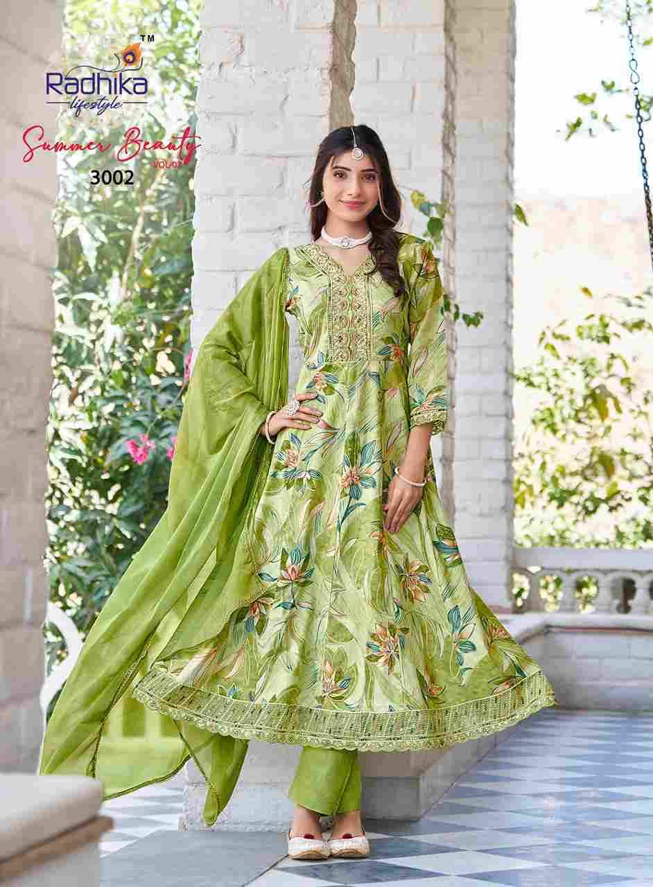 Summer Beauty Vol-3 By Radhika Lifestyle 3001 To 3006 Series Designer Festive Suits Beautiful Stylish Fancy Colorful Party Wear & Occasional Wear Cotton Print Dresses At Wholesale Price