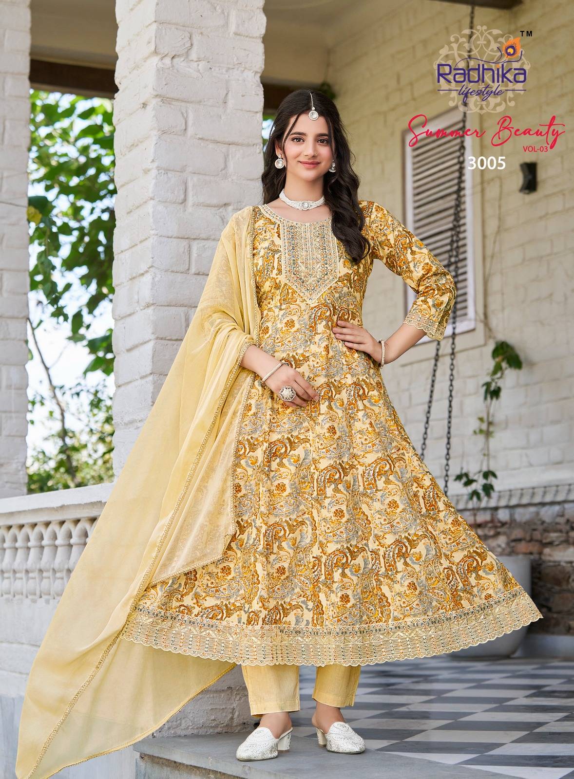 Summer Beauty Vol-3 By Radhika Lifestyle 3001 To 3006 Series Designer Festive Suits Beautiful Stylish Fancy Colorful Party Wear & Occasional Wear Cotton Print Dresses At Wholesale Price