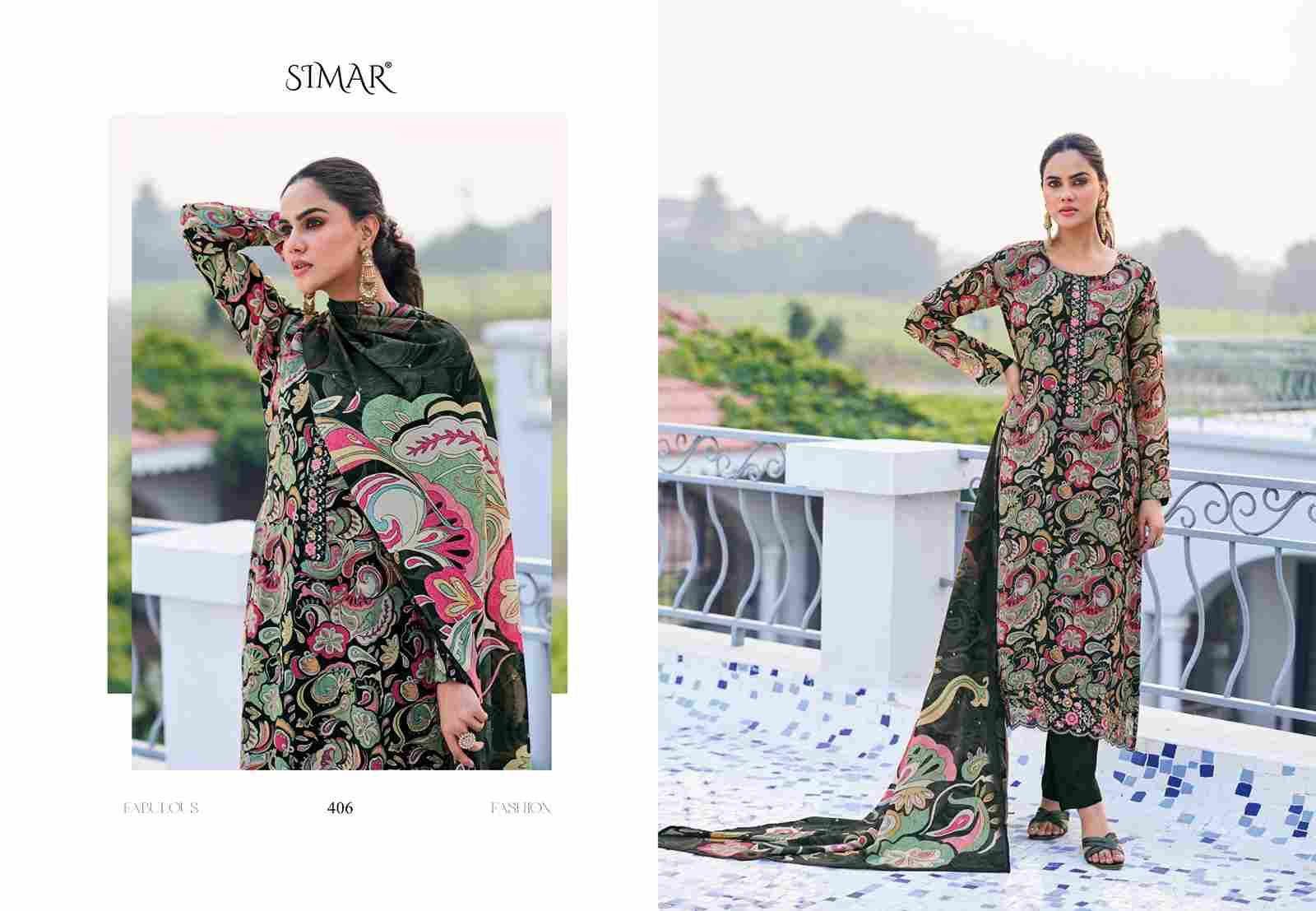 Turvi By Simar 405 To 409 Series Designer Festive Suits Beautiful Stylish Fancy Colorful Party Wear & Occasional Wear Viscose Lining Dresses At Wholesale Price