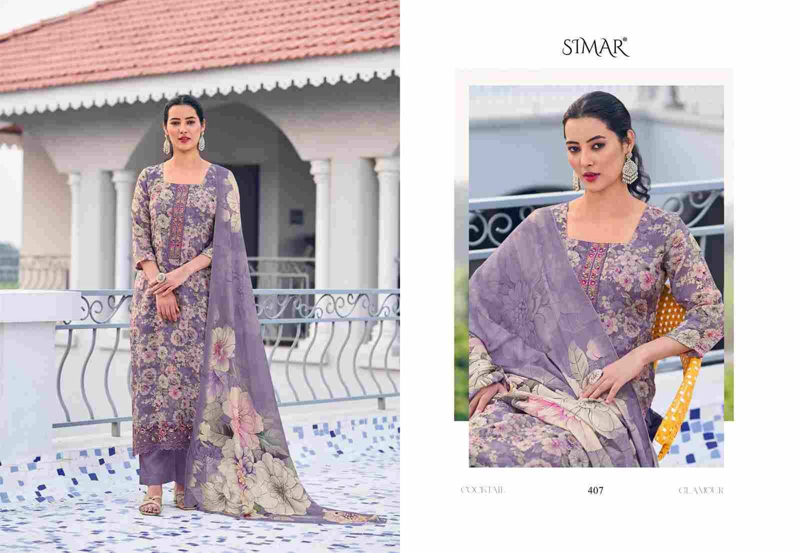 Turvi By Simar 405 To 409 Series Designer Festive Suits Beautiful Stylish Fancy Colorful Party Wear & Occasional Wear Viscose Lining Dresses At Wholesale Price