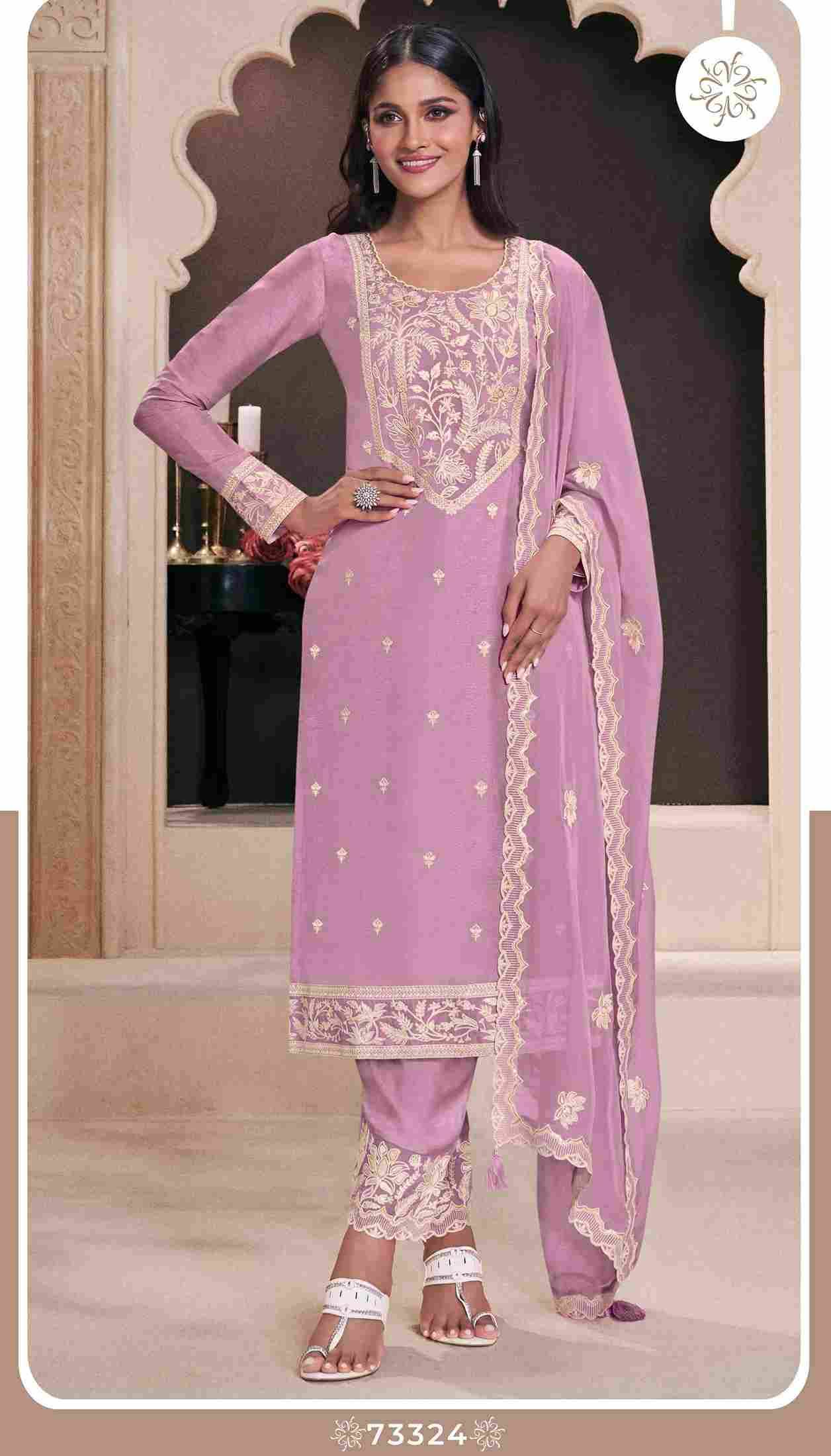 Indri By Kuleesh 73321 To 73324 Series Designer Festive Suits Collection Beautiful Stylish Fancy Colorful Party Wear & Occasional Wear Silk Dresses At Wholesale Price
