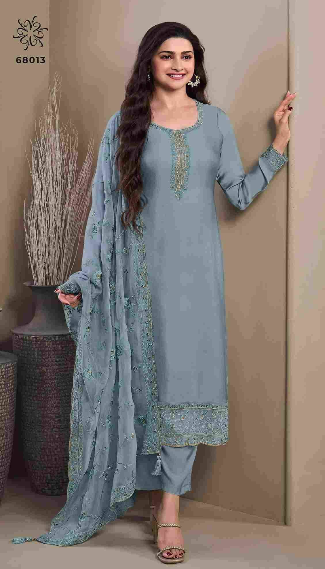 Saumya By Kuleesh 68011 To 68016 Series Designer Festive Suits Collection Beautiful Stylish Fancy Colorful Party Wear & Occasional Wear Silk Dresses At Wholesale Price