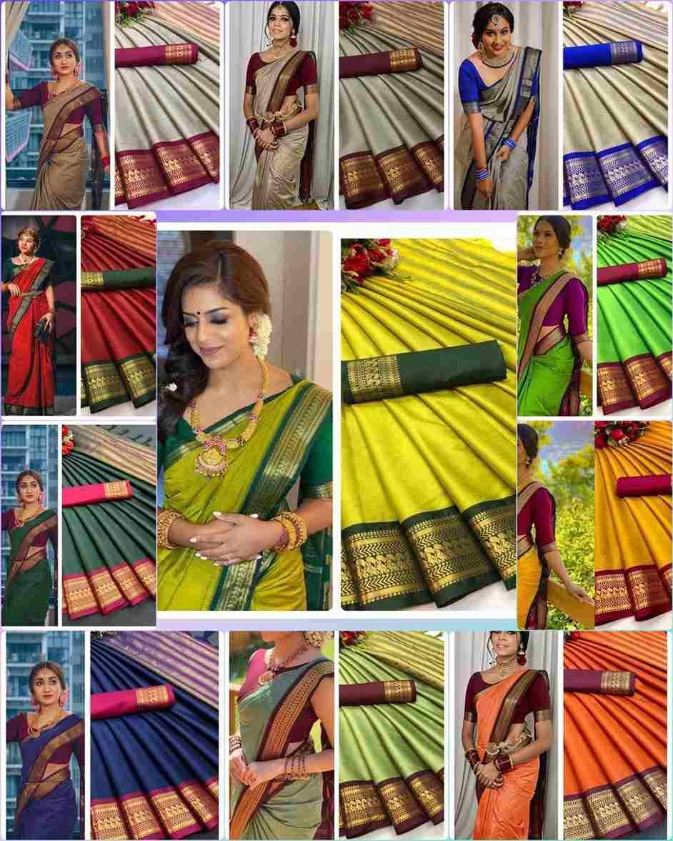 Ab-Pallavi By Fashid Wholesale 01 To 10 Series Indian Traditional Wear Collection Beautiful Stylish Fancy Colorful Party Wear & Occasional Wear Pure Mercerized Cotton Silk Sarees At Wholesale Price