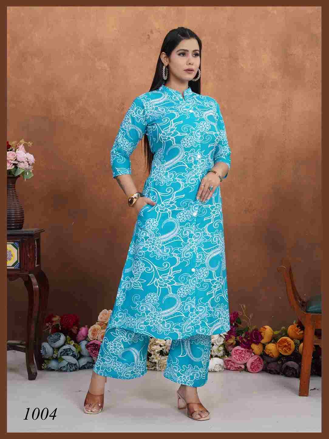 Dulhari Vol-3 By Padmavati Textiles 1001 To 1008 Series Designer Pakistani Suits Collection Beautiful Stylish Fancy Colorful Party Wear & Occasional Wear Rayon Print Kurtis With Bottom At Wholesale Price