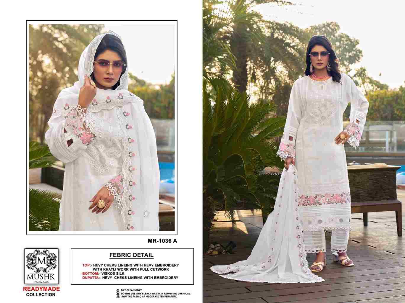 Mushk Hit Design 1036 Colours By Mushk 1036-A To 1036-D Series Beautiful Winter Collection Pakistani Suits Stylish Fancy Colorful Casual Wear & Ethnic Wear Heavy Checks Dresses At Wholesale Price