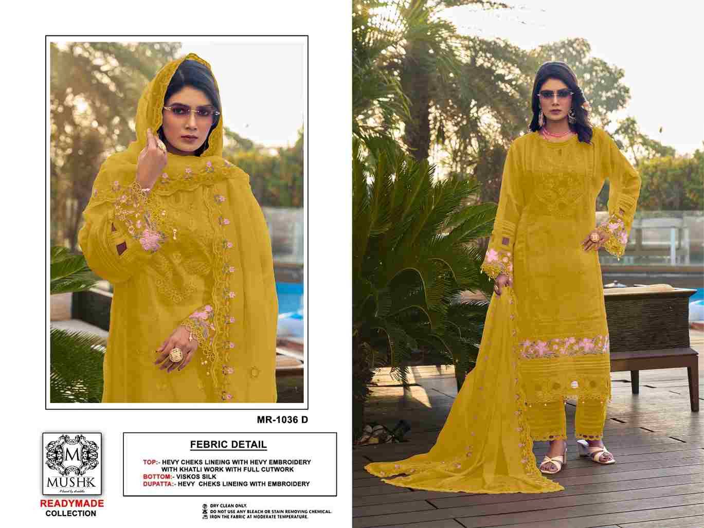 Mushk Hit Design 1036 Colours By Mushk 1036-A To 1036-D Series Beautiful Winter Collection Pakistani Suits Stylish Fancy Colorful Casual Wear & Ethnic Wear Heavy Checks Dresses At Wholesale Price