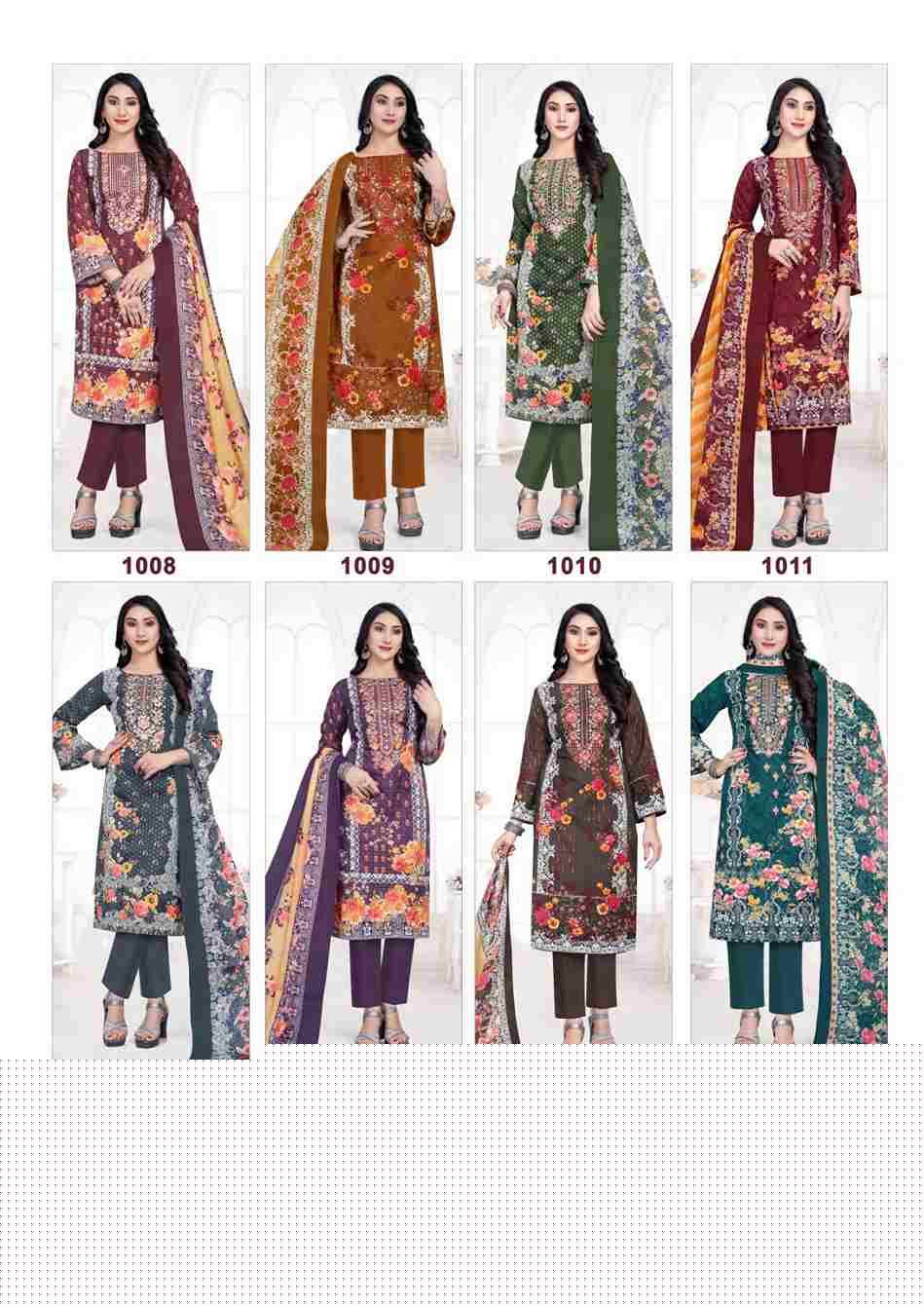 Jannat By Ganesha 1008 To 1015 Series Beautiful Festive Suits Stylish Fancy Colorful Casual Wear & Ethnic Wear Heavy Cotton Print Dresses At Wholesale Price