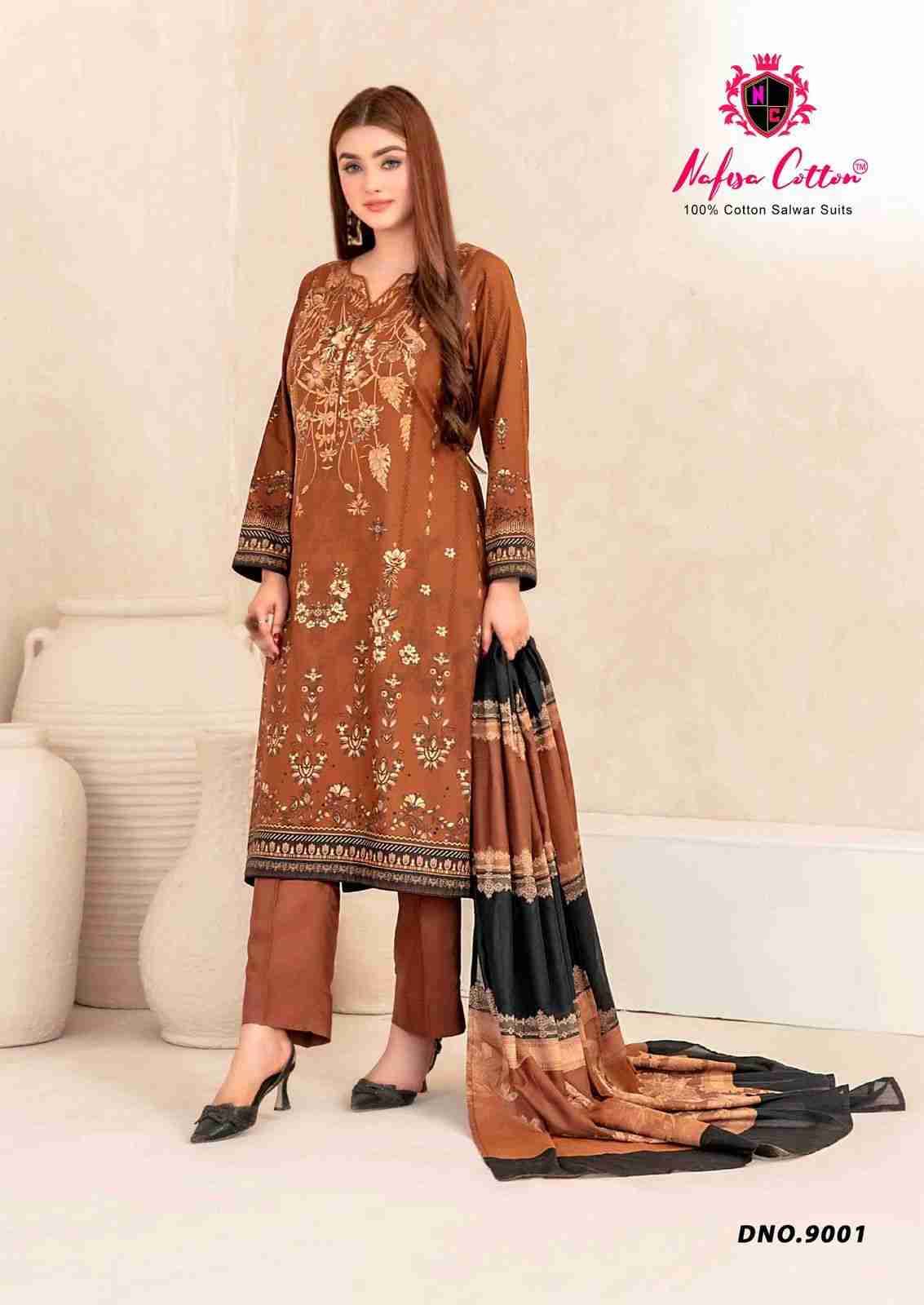 Mahera Vol-9 By Nafisa Cotton 9001 To 9006 Series Beautiful Festive Suits Stylish Fancy Colorful Casual Wear & Ethnic Wear Soft Cotton Print Dresses At Wholesale Price
