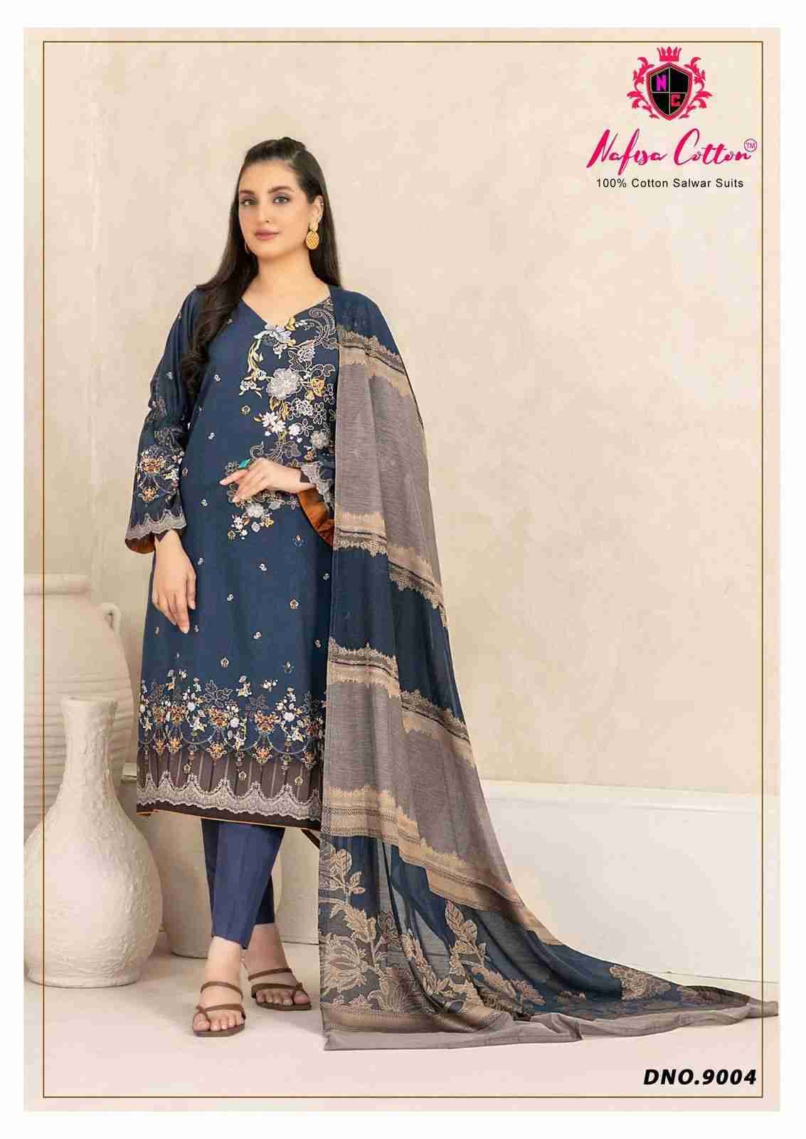 Mahera Vol-9 By Nafisa Cotton 9001 To 9006 Series Beautiful Festive Suits Stylish Fancy Colorful Casual Wear & Ethnic Wear Soft Cotton Print Dresses At Wholesale Price