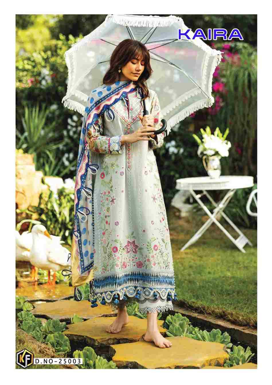 Kaira Vol-25 By Keval Fab 25001 To 25006 Series Beautiful Festive Suits Colorful Stylish Fancy Casual Wear & Ethnic Wear Pure Lawn Cotton Print Dresses At Wholesale Price