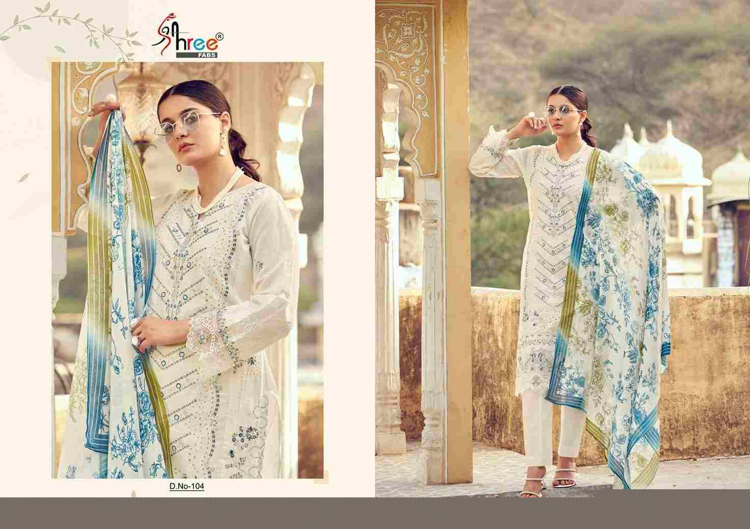 Tasrif Premium Lawn Collection Vol-2 By Shree Fabs 101 To 106 Series Designer Pakistani Suits Collection Beautiful Stylish Fancy Colorful Party Wear & Ethnic Wear Pure Viscose With Pure Cotton With Embroidery Dresses At Wholesale Price
