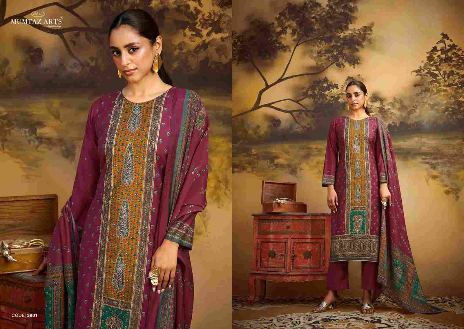 Nayaab Vol-5 By Mumtaz Arts 3801 To 3804 Series Beautiful Festive Suits Colorful Stylish Fancy Casual Wear & Ethnic Wear Pure Viscose Muslin Print Dresses At Wholesale Price