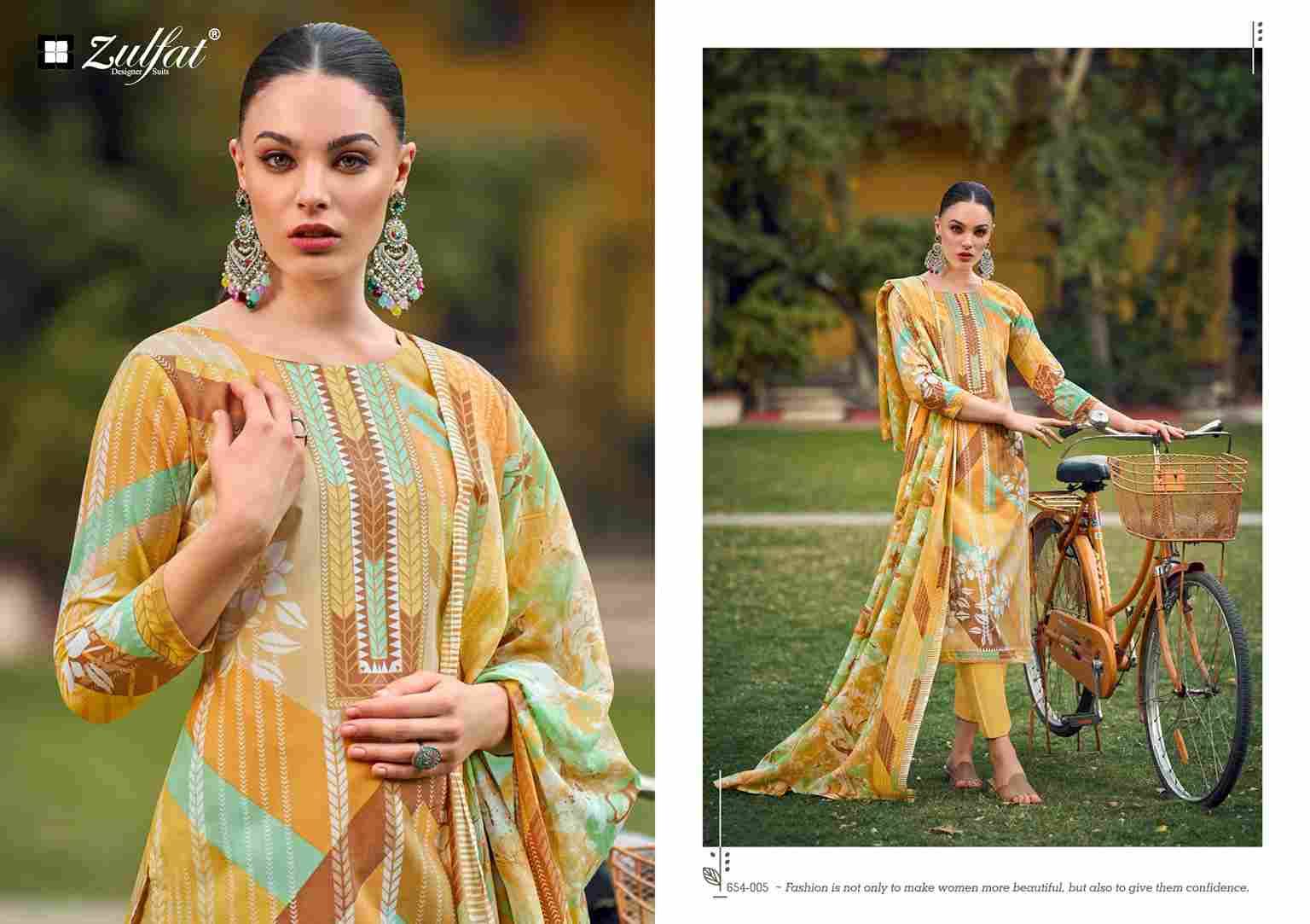Farhana Vol-10 By Zulfat 654-001 To 654-008 Series Beautiful Festive Suits Stylish Fancy Colorful Casual Wear & Ethnic Wear Pure Cotton Print Dresses At Wholesale Price