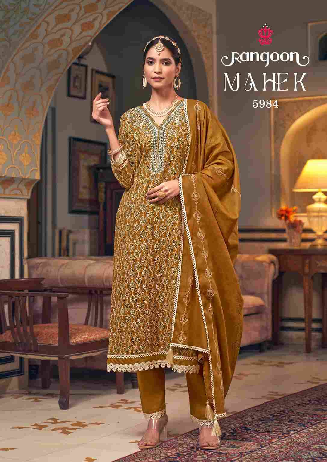 Mahek By Rangoon 5981 To 5984 Series Designer Festive Suits Beautiful Stylish Fancy Colorful Party Wear & Occasional Wear Cotton Dresses At Wholesale Price