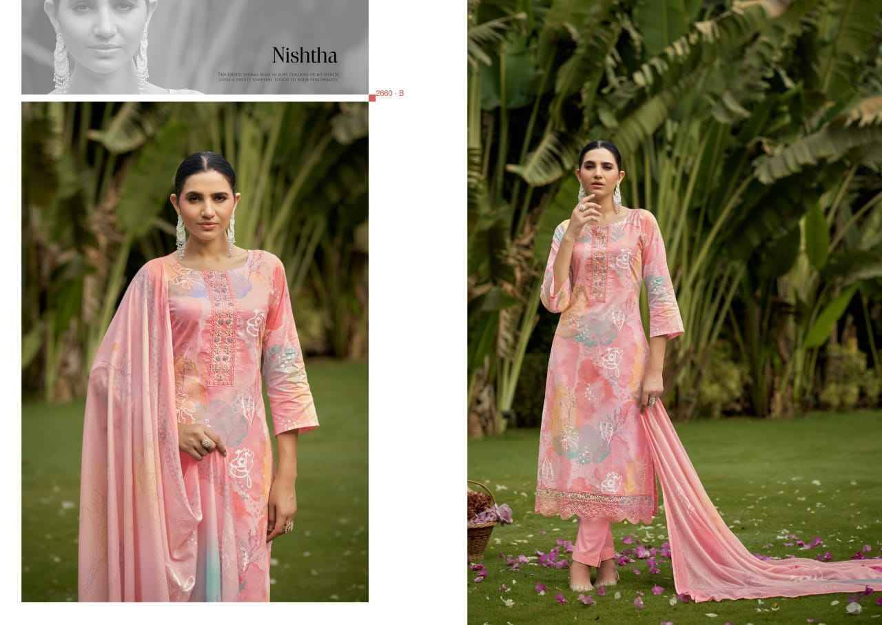 Nishtha By Sargam Prints 2660-A To 2660-D Series Beautiful Festive Suits Colorful Stylish Fancy Casual Wear & Ethnic Wear Pure Lawn Cotton Dresses At Wholesale Price