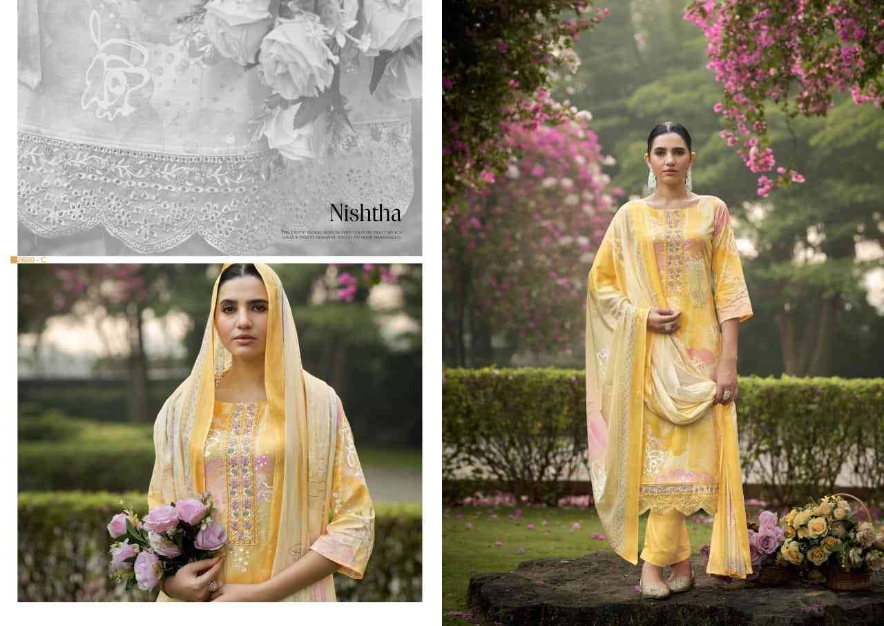 Nishtha By Sargam Prints 2660-A To 2660-D Series Beautiful Festive Suits Colorful Stylish Fancy Casual Wear & Ethnic Wear Pure Lawn Cotton Dresses At Wholesale Price