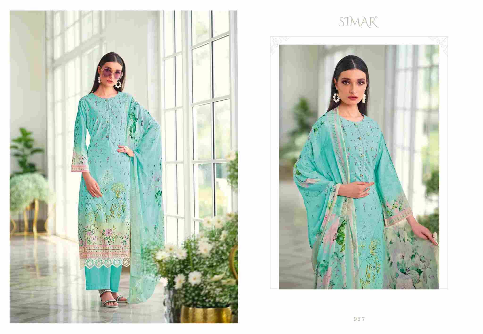 Nazam By Simar 927 To 932 Series Designer Festive Suits Beautiful Stylish Fancy Colorful Party Wear & Occasional Wear Linen Cotton Print Dresses At Wholesale Price