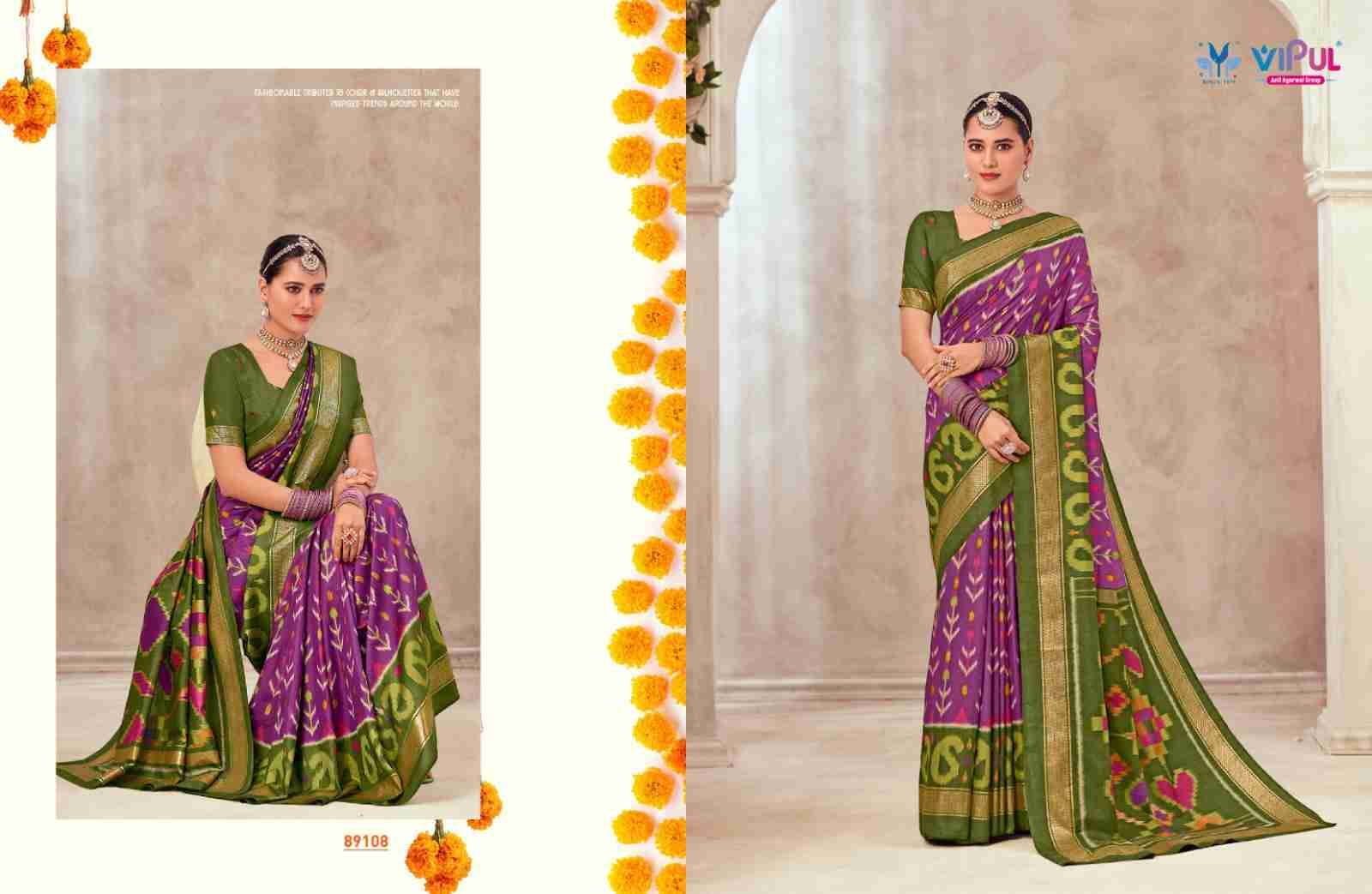 Gulmarg Silk Vol-6 By Vipul Fashion 89100 To 89111 Series Indian Traditional Wear Collection Beautiful Stylish Fancy Colorful Party Wear & Occasional Wear Soft Silk Sarees At Wholesale Price