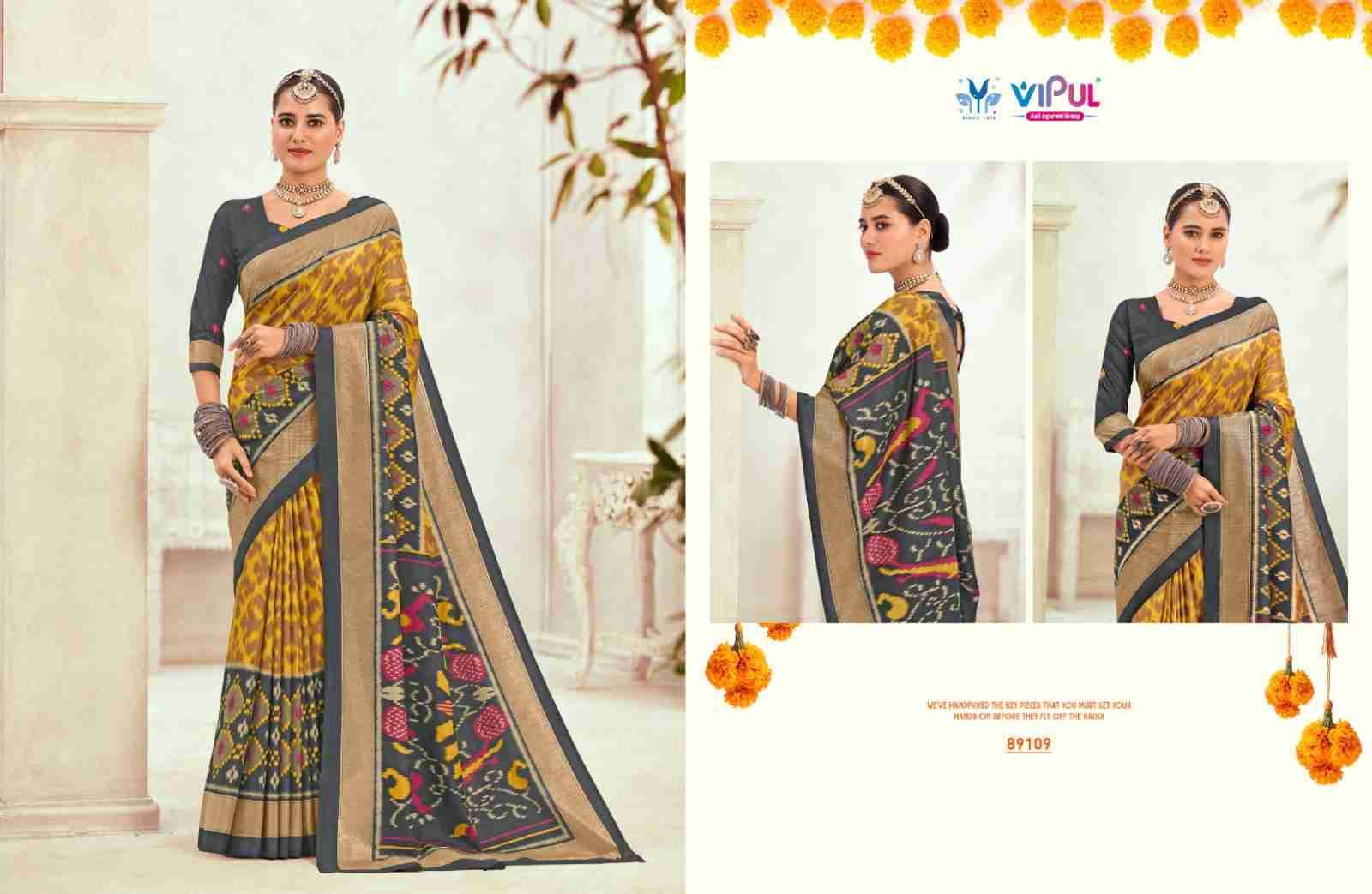 Gulmarg Silk Vol-6 By Vipul Fashion 89100 To 89111 Series Indian Traditional Wear Collection Beautiful Stylish Fancy Colorful Party Wear & Occasional Wear Soft Silk Sarees At Wholesale Price
