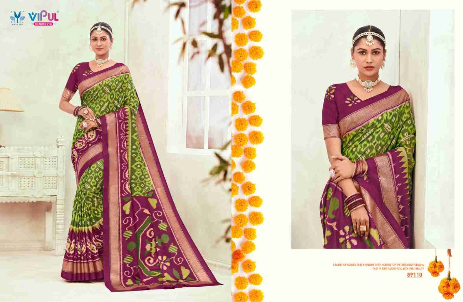 Gulmarg Silk Vol-6 By Vipul Fashion 89100 To 89111 Series Indian Traditional Wear Collection Beautiful Stylish Fancy Colorful Party Wear & Occasional Wear Soft Silk Sarees At Wholesale Price