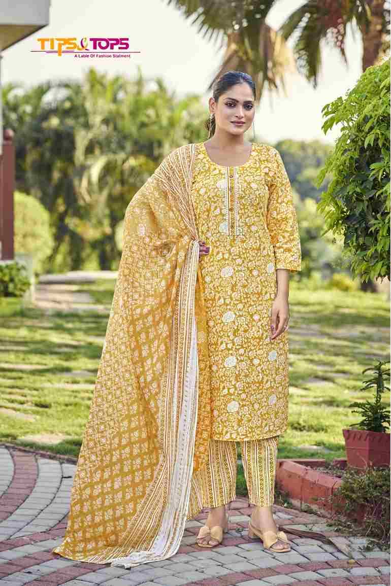 Summer Fashion Vol-8 By Tips And Tops 1001 To 1006 Series Designer Festive Suits Beautiful Fancy Colorful Stylish Party Wear & Occasional Wear Cotton Print Dresses At Wholesale Price