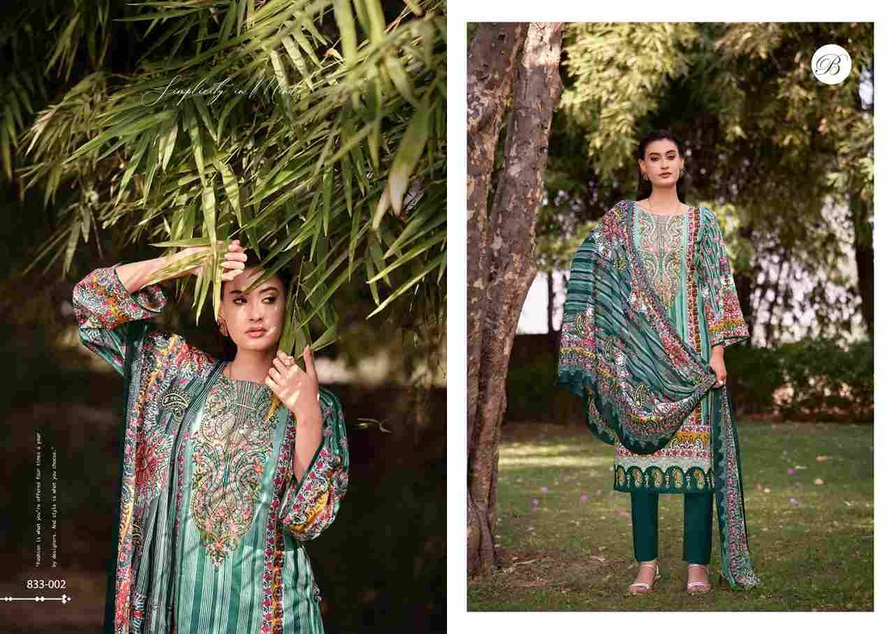 Naira Vol-102 By Belliza 833-001 To 833-008 Series Beautiful Festive Suits Stylish Fancy Colorful Casual Wear & Ethnic Wear Pure Cotton Print Dresses At Wholesale Price