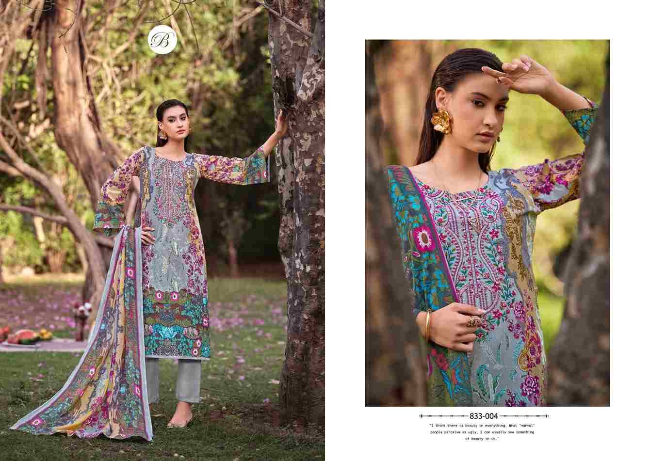 Naira Vol-102 By Belliza 833-001 To 833-008 Series Beautiful Festive Suits Stylish Fancy Colorful Casual Wear & Ethnic Wear Pure Cotton Print Dresses At Wholesale Price