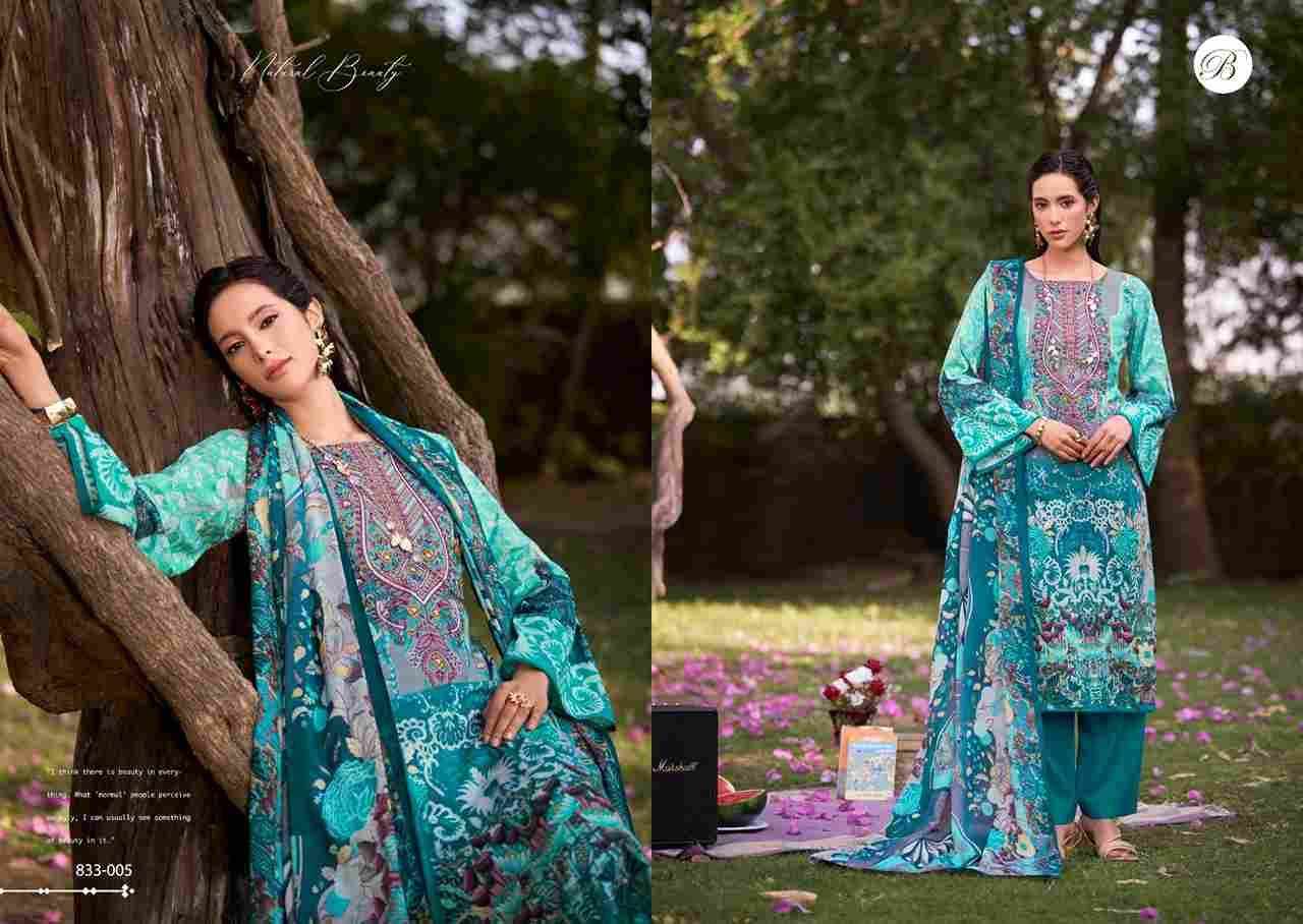 Naira Vol-102 By Belliza 833-001 To 833-008 Series Beautiful Festive Suits Stylish Fancy Colorful Casual Wear & Ethnic Wear Pure Cotton Print Dresses At Wholesale Price